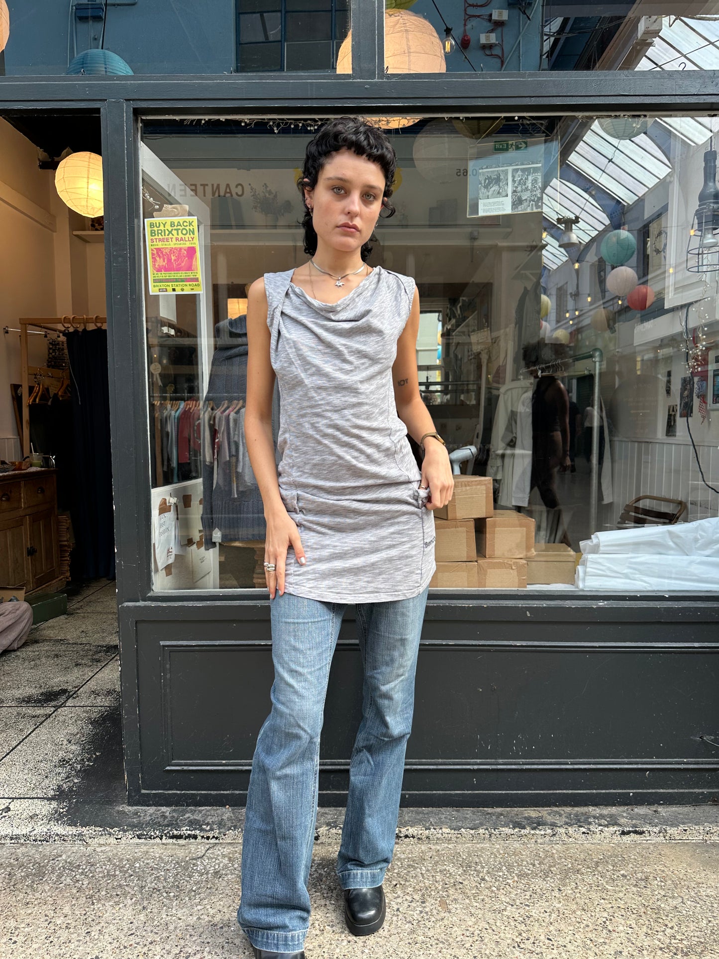 bench grey cotton tunic