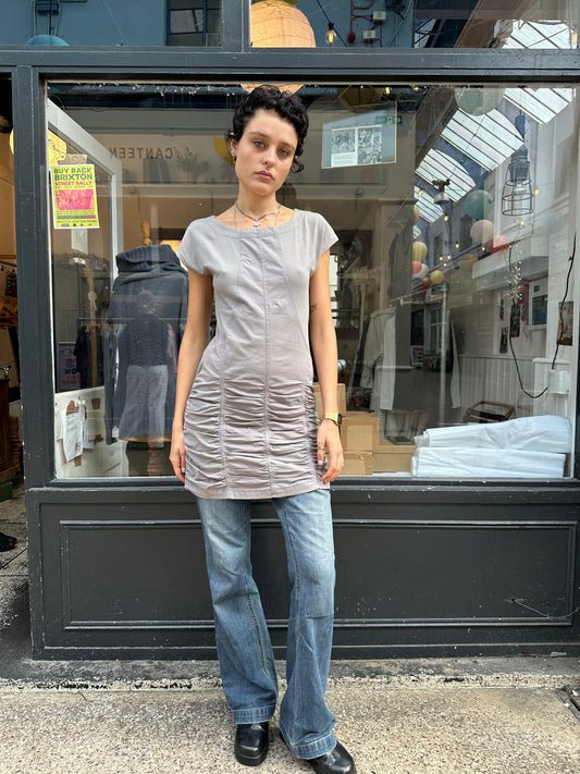 Grey ruched Tunic