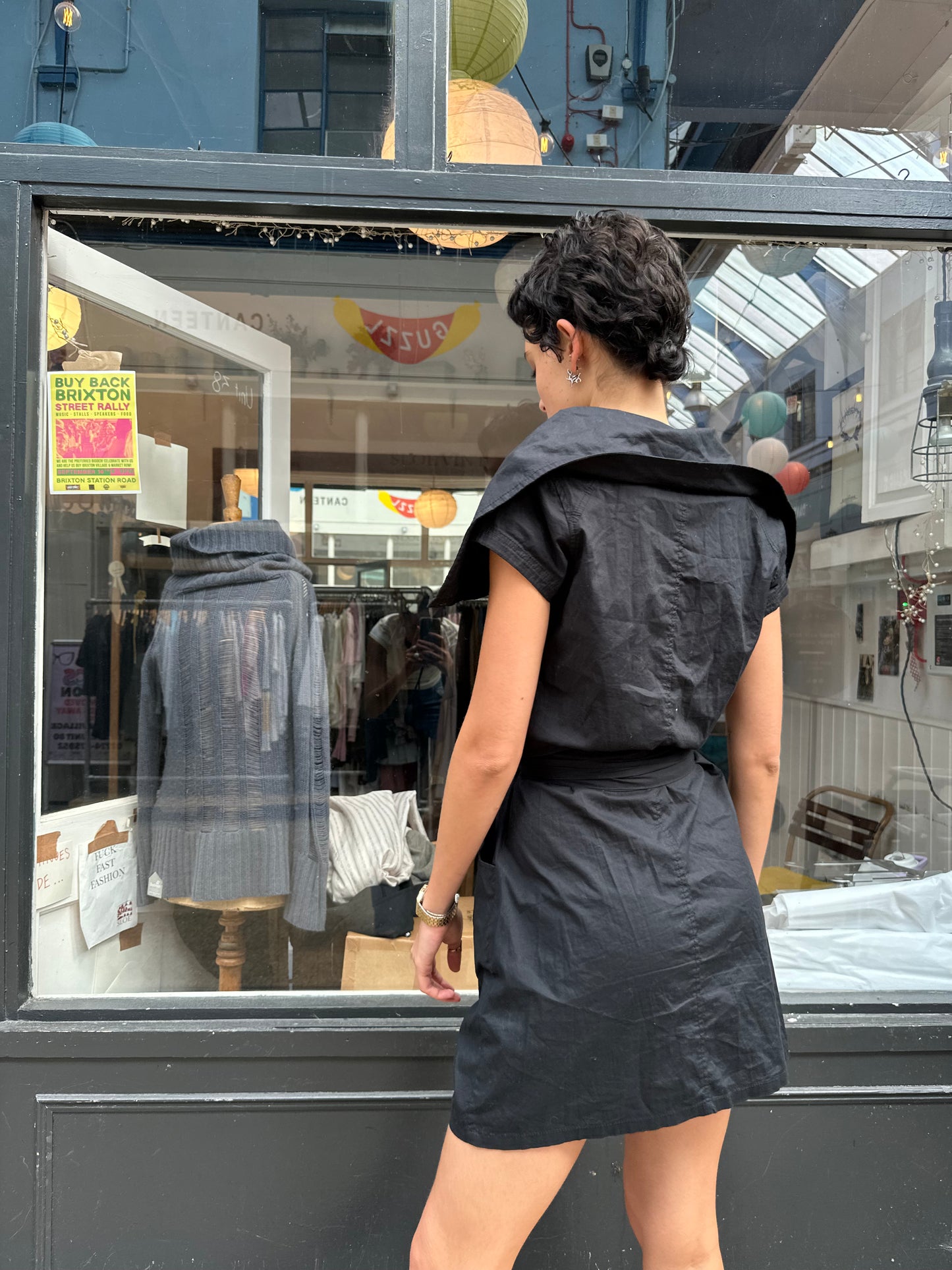 Bench cotton button up cargo dress