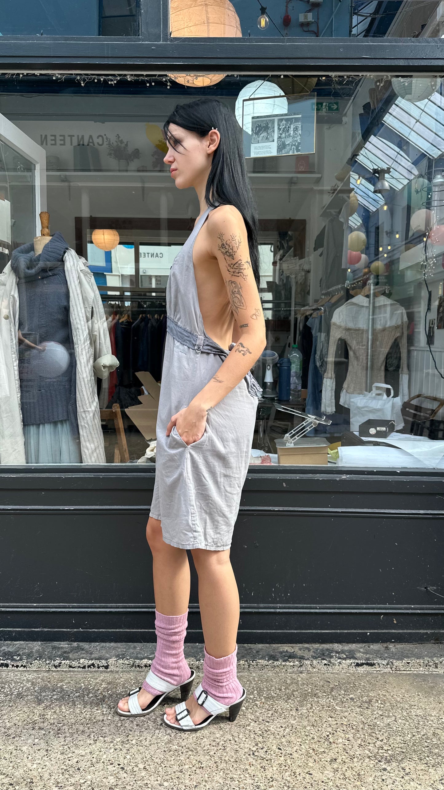 Gstar grey halter dress
