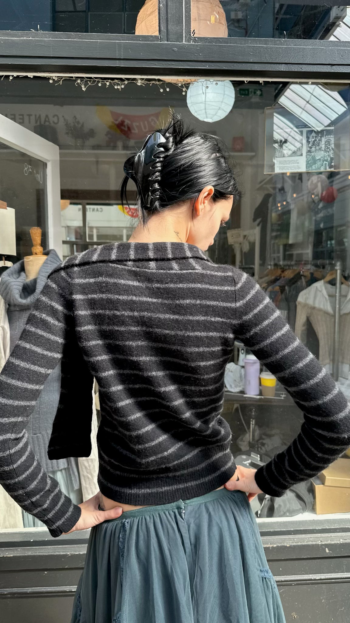 Armani cashmere striped jumper