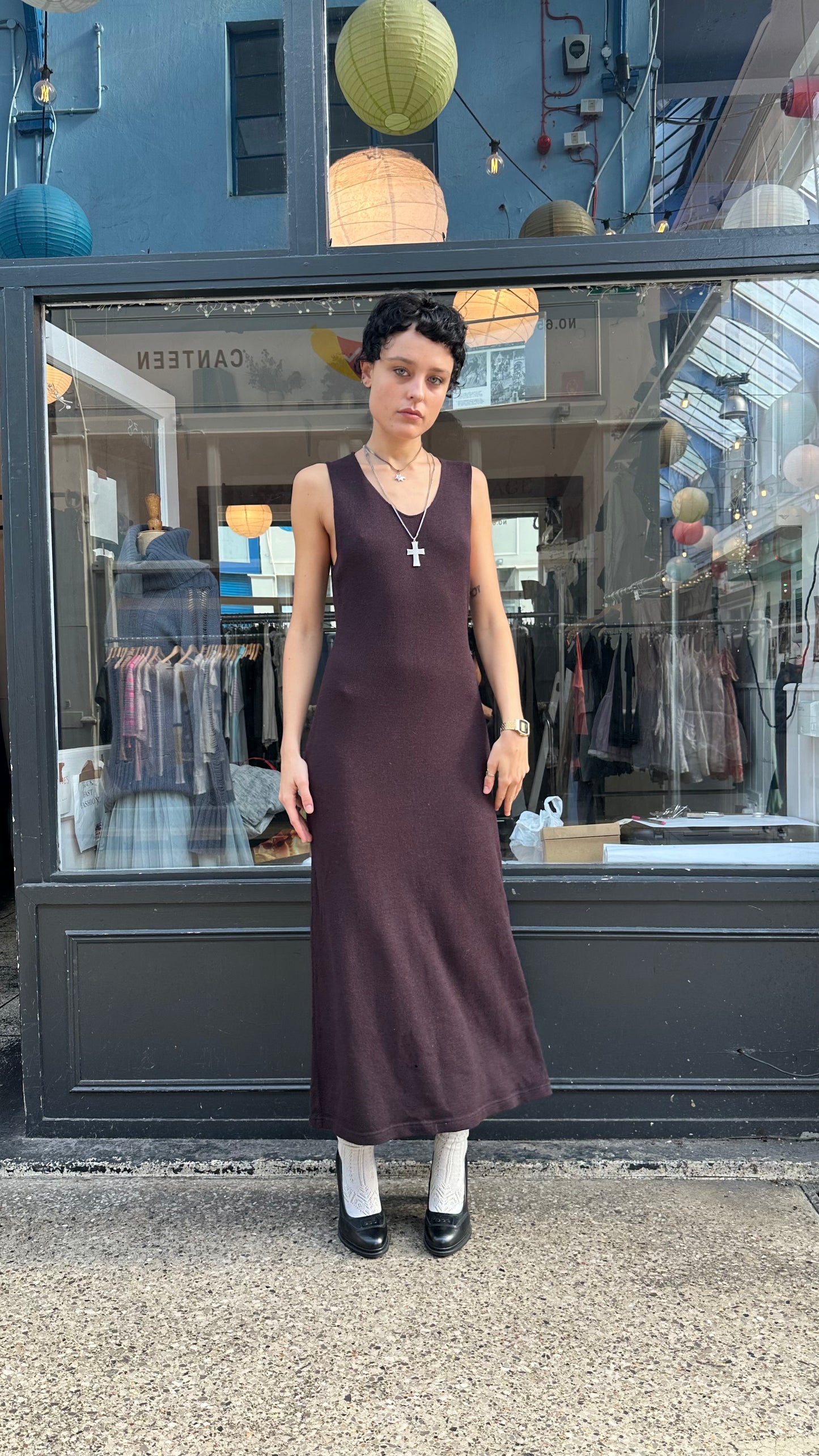 Sarah Pacini Knit Maxi Dress