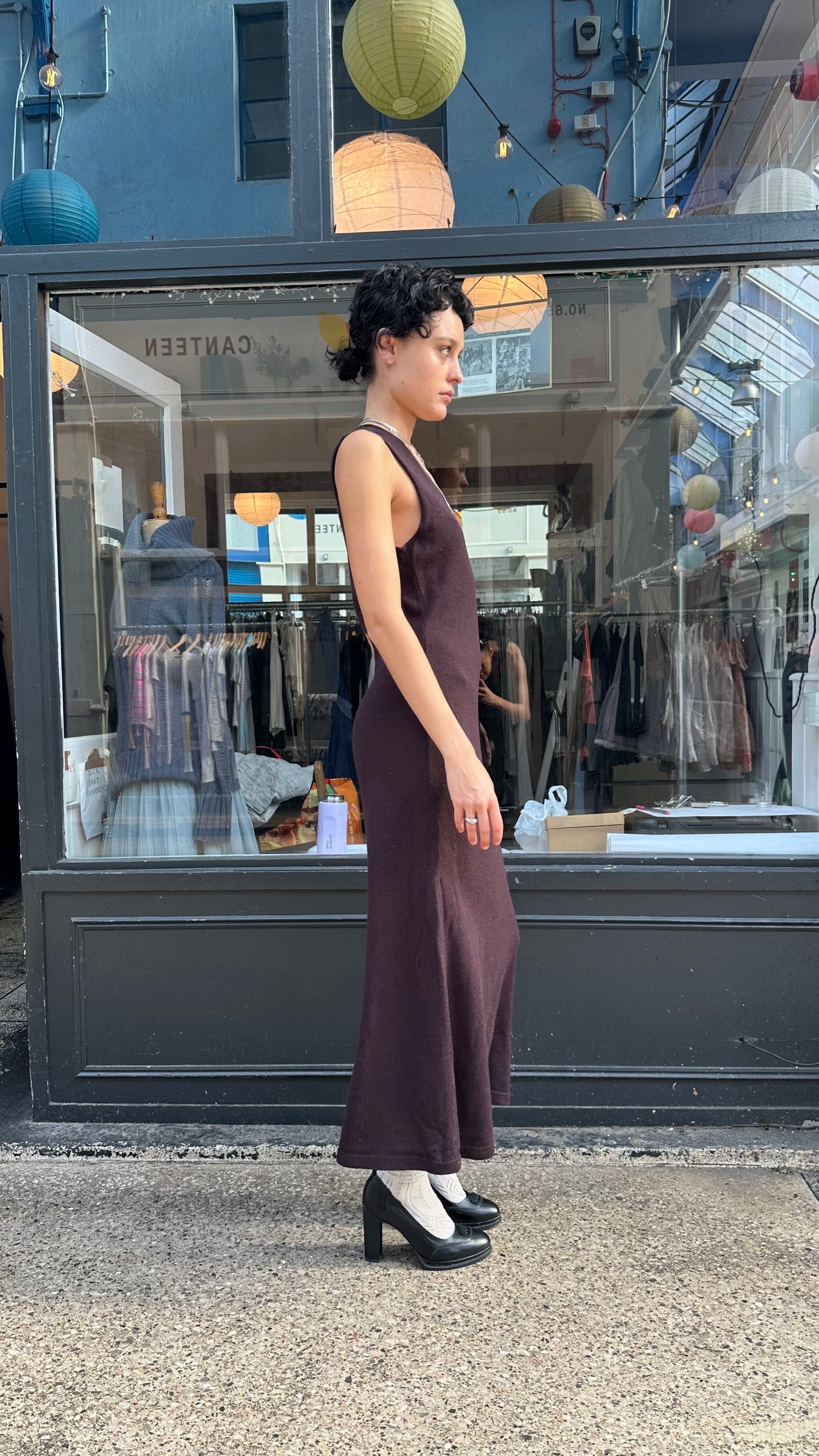 Sarah Pacini Knit Maxi Dress