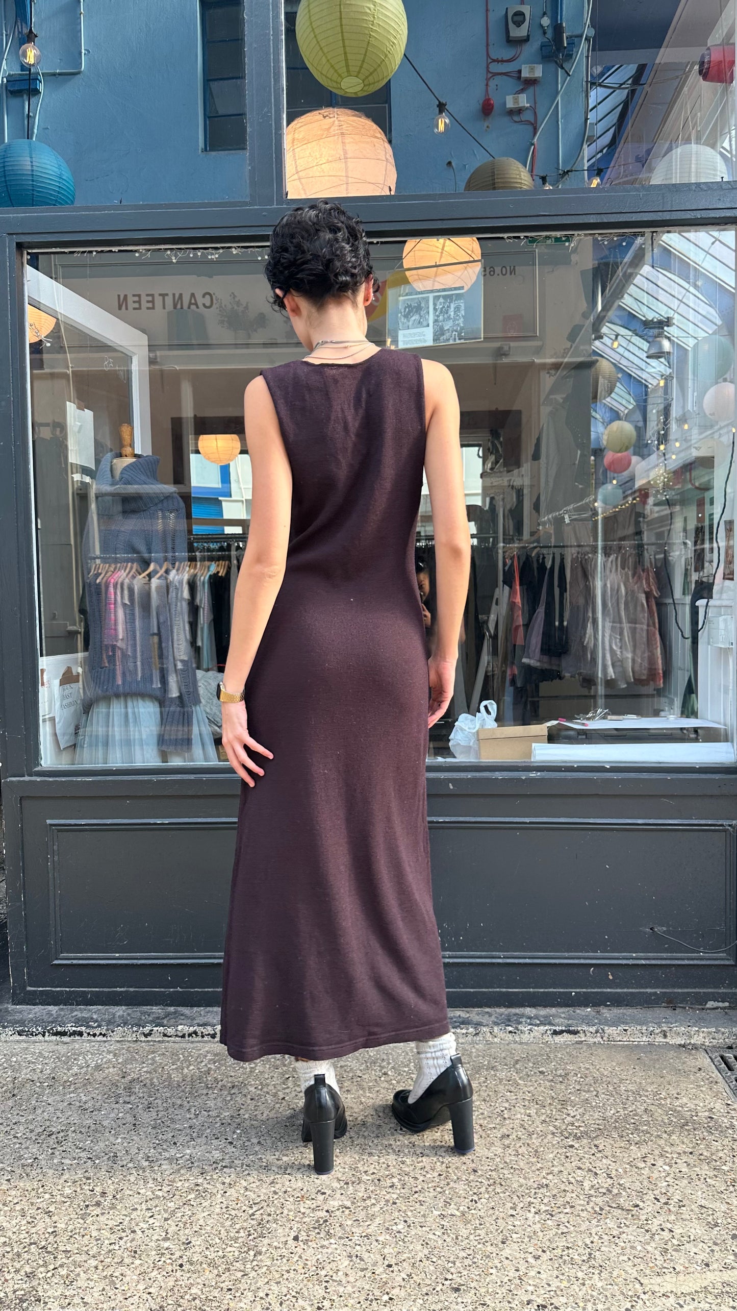 Sarah Pacini Knit Maxi Dress