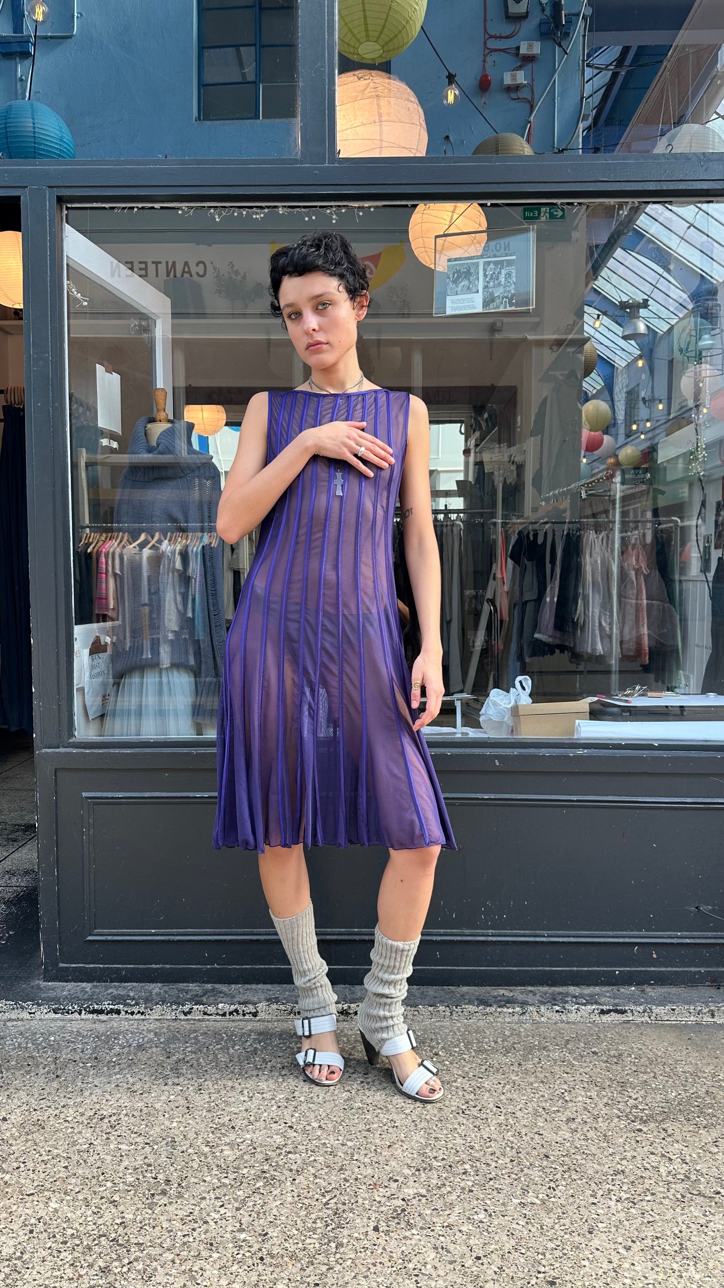 Sheer midi dress