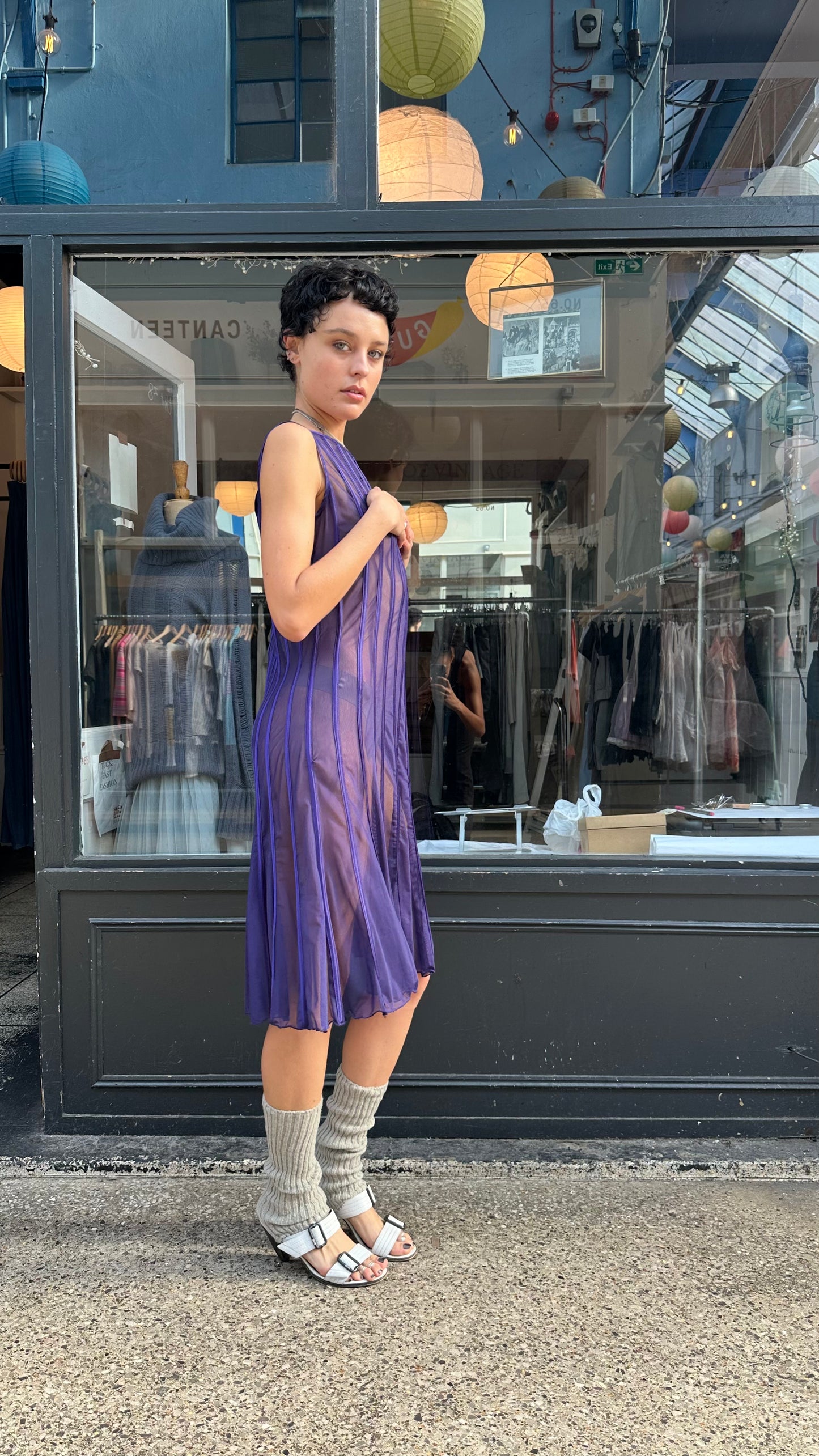 Sheer midi dress