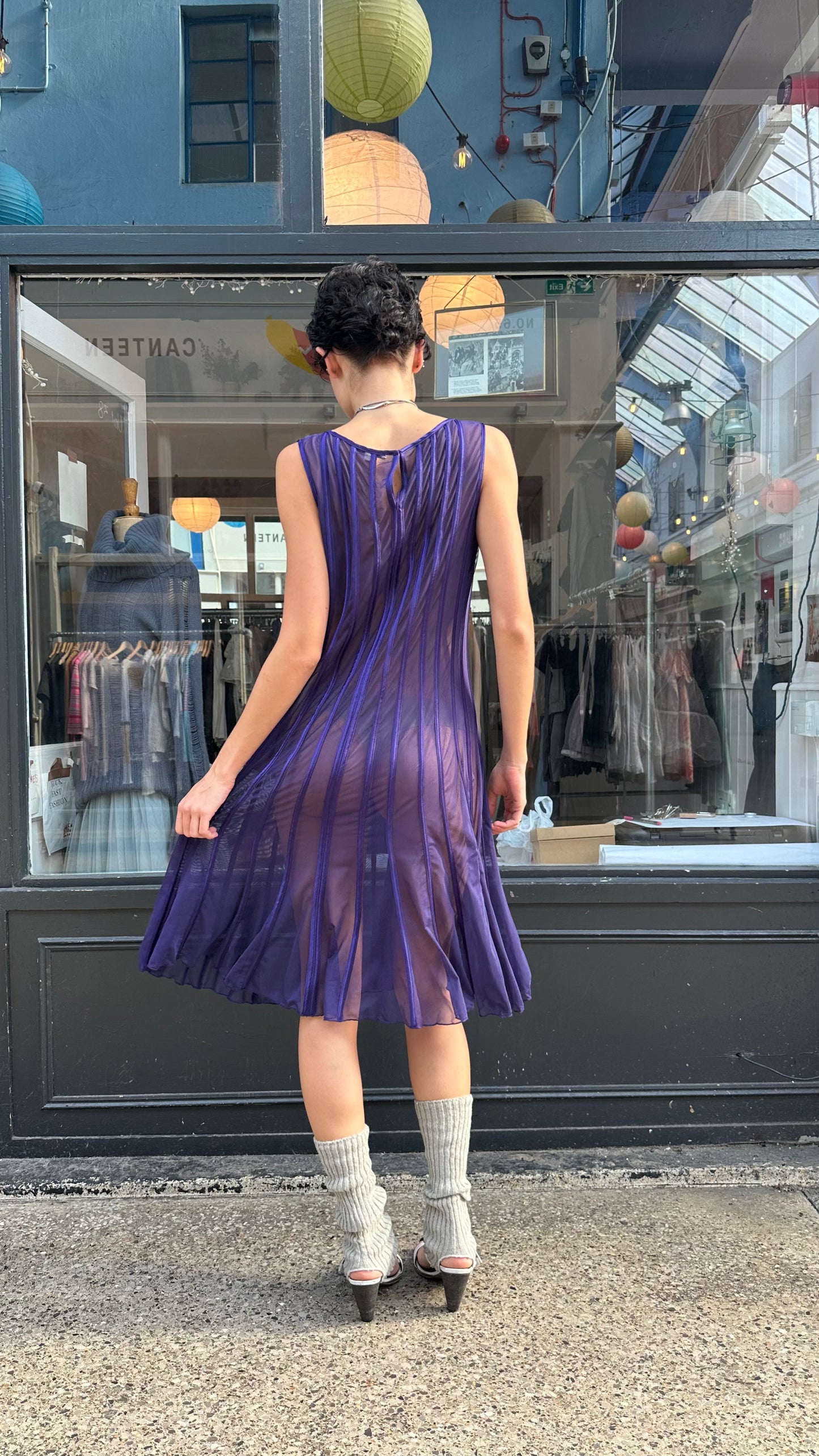 Sheer midi dress