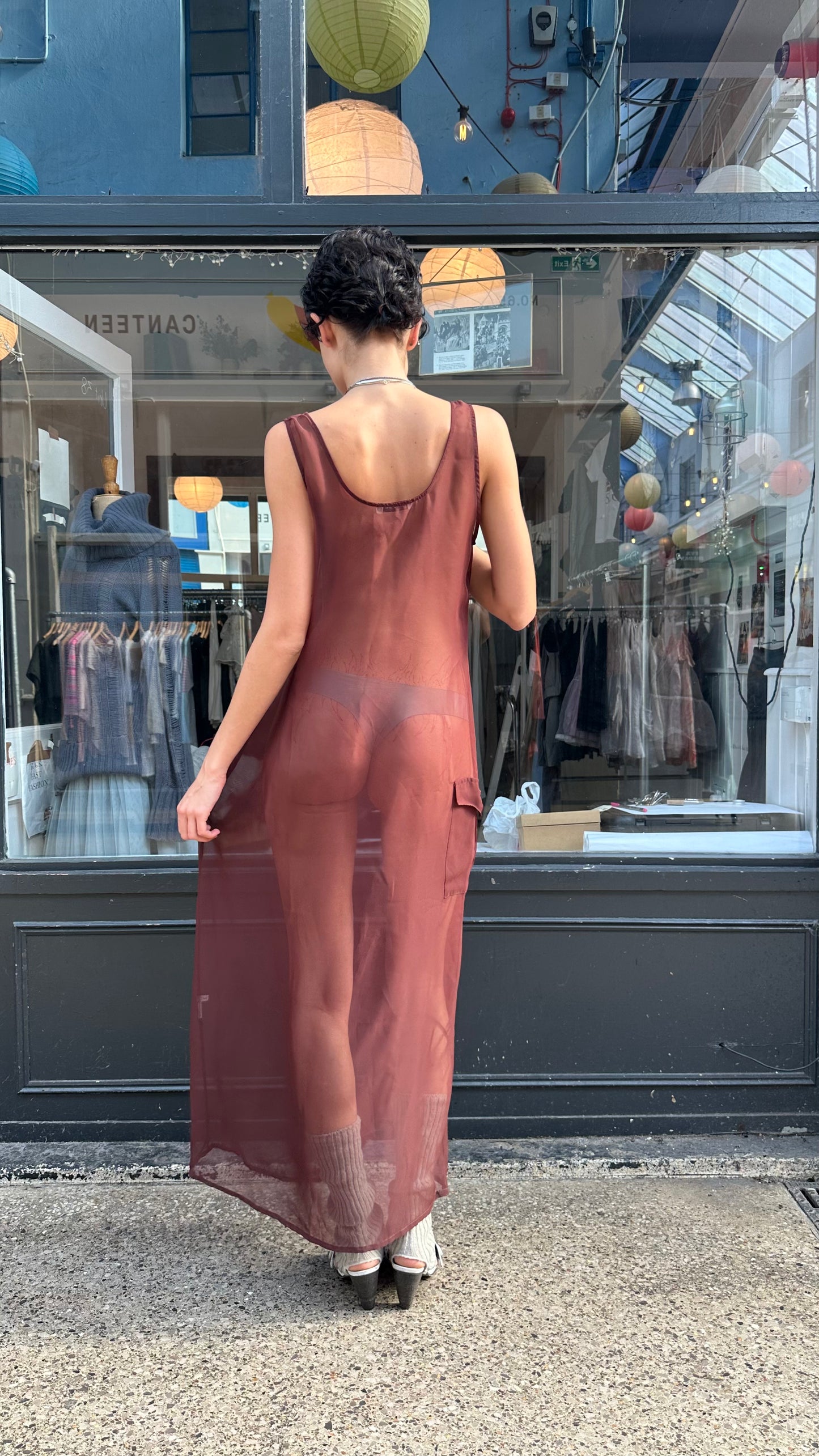 Sheer maxi dress