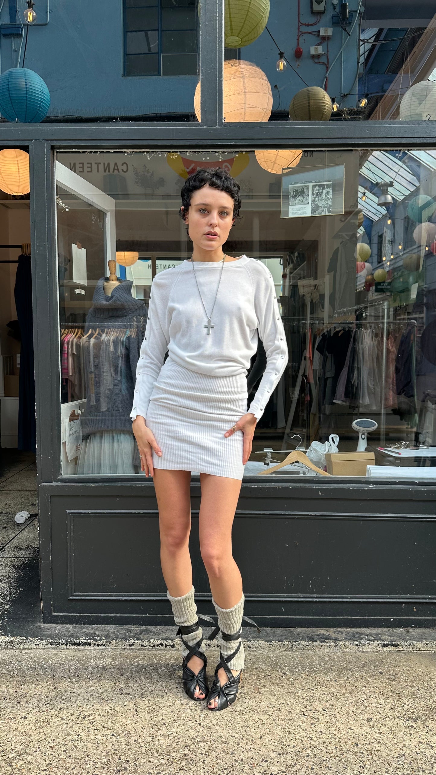 All saints slouchy dress with bodycon skirt