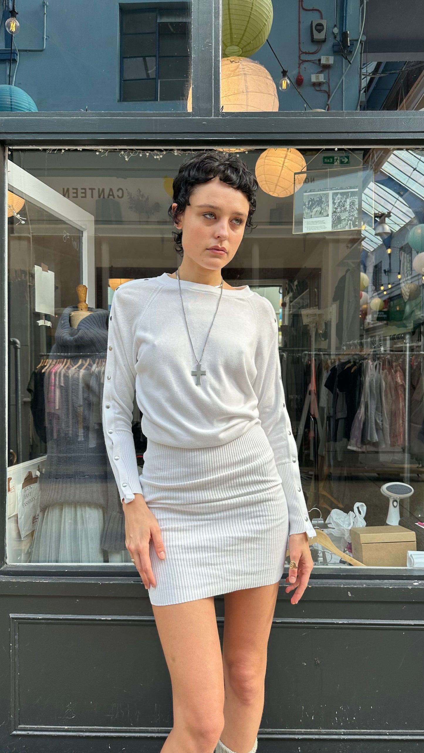 All saints slouchy dress with bodycon skirt
