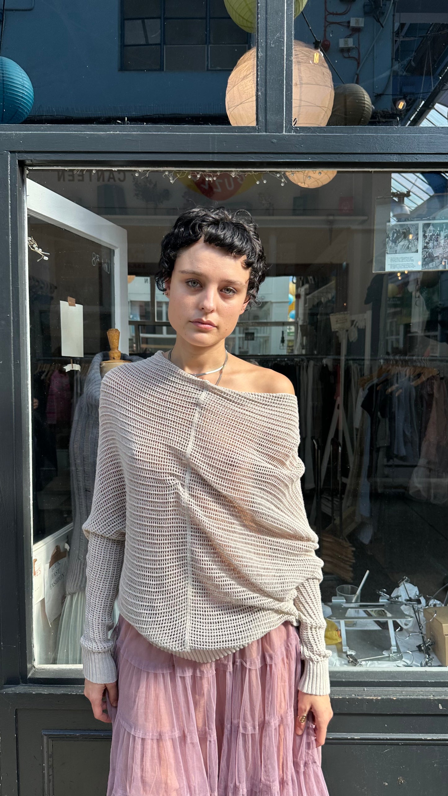 All Saints open knit slouchy jumper