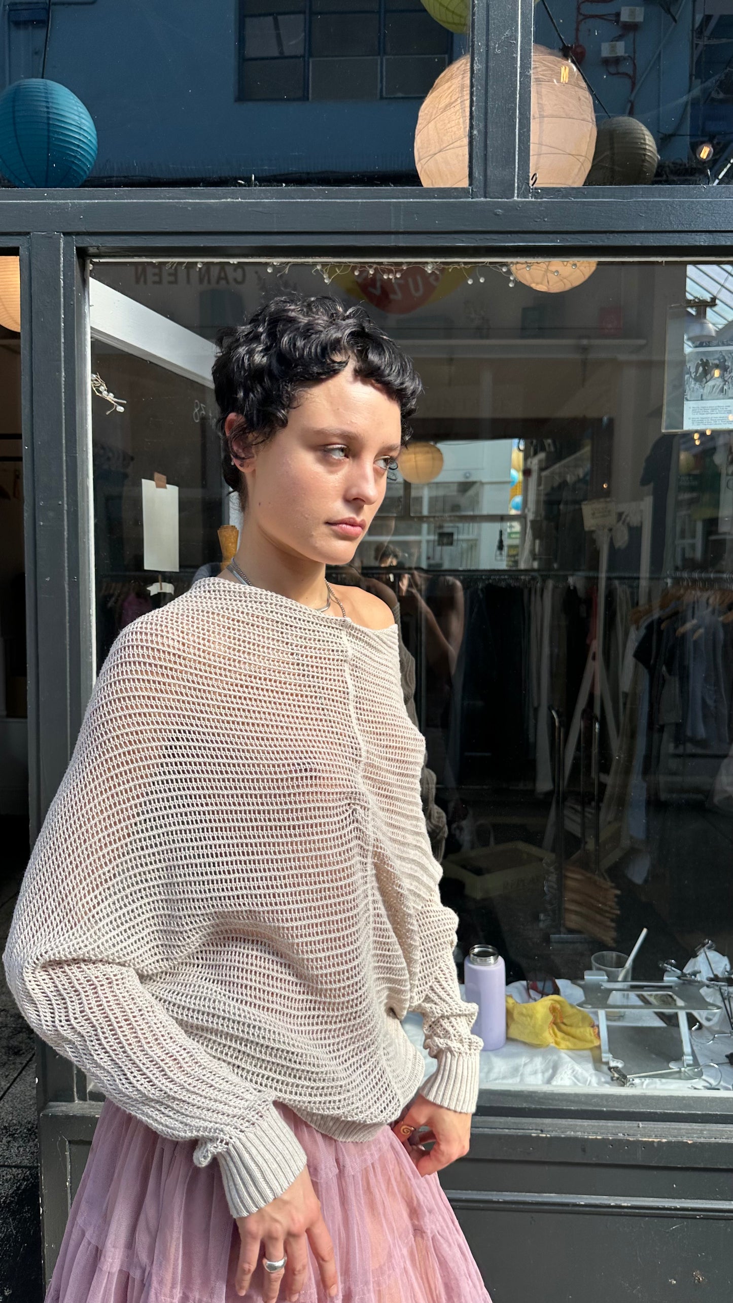 All Saints open knit slouchy jumper