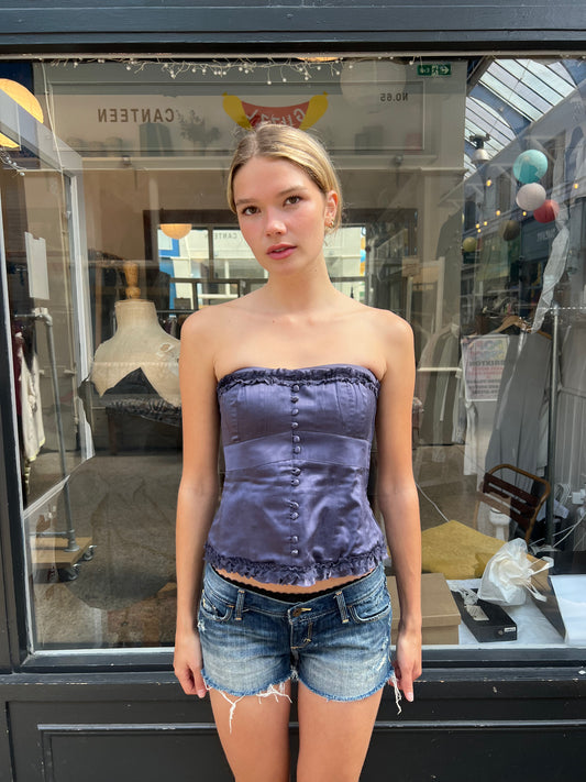 Purple corset top
