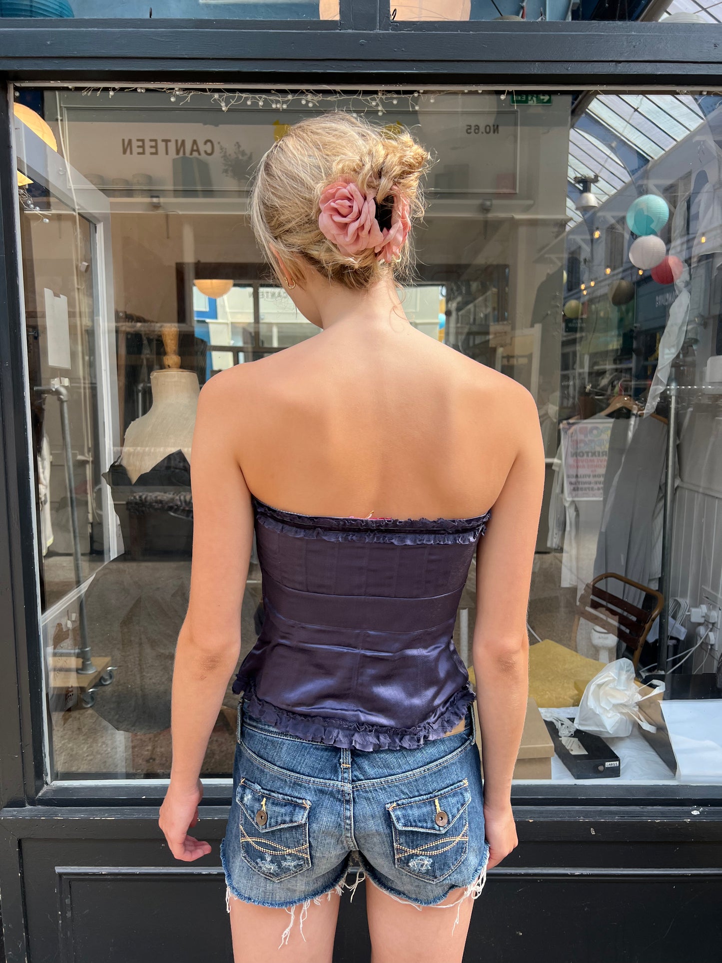 Purple corset top