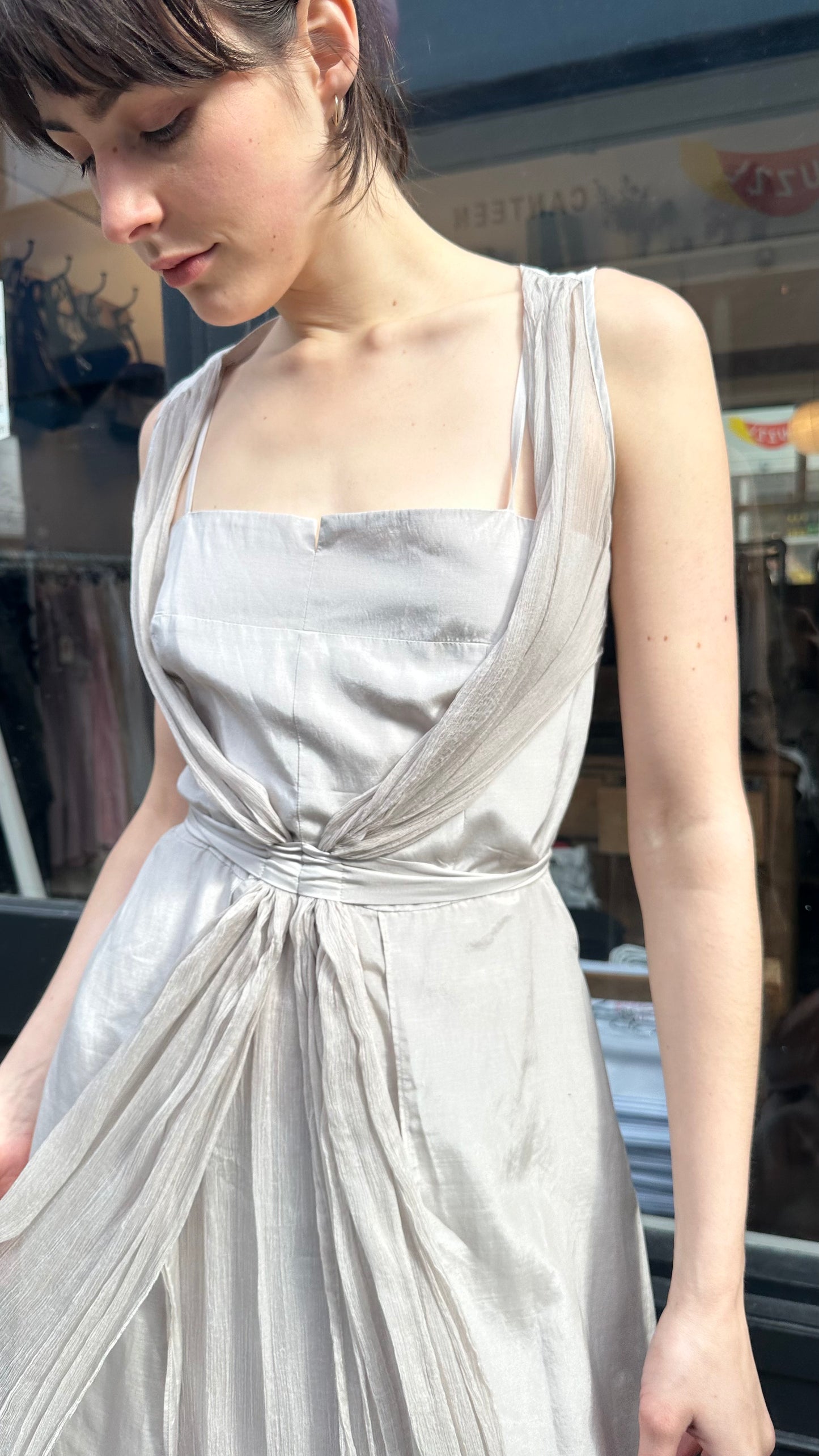 Silk multiwear dress