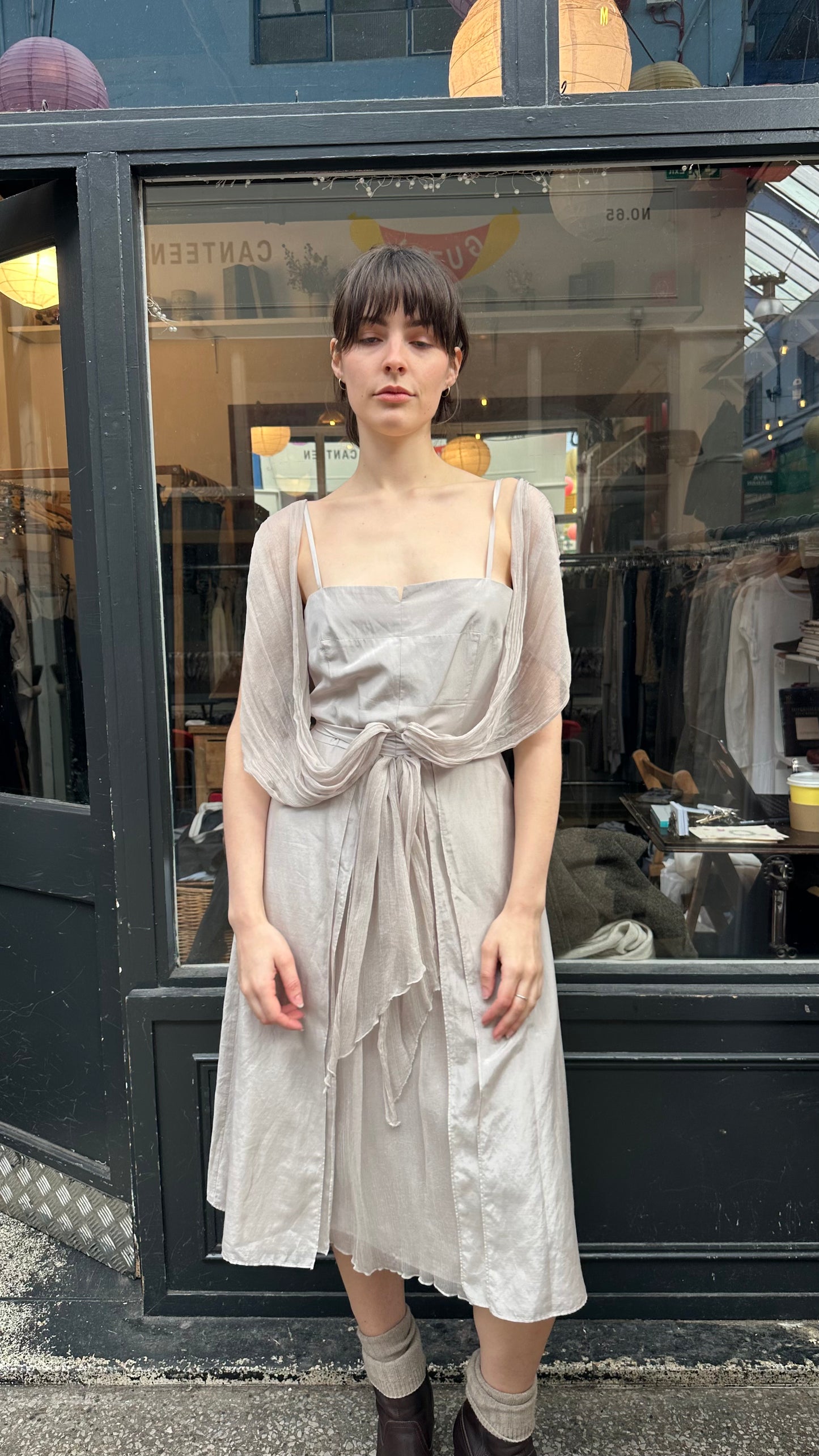 Silk multiwear dress