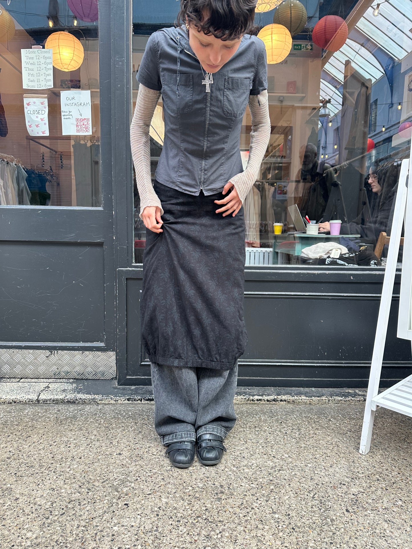 COP COPINE black skirt