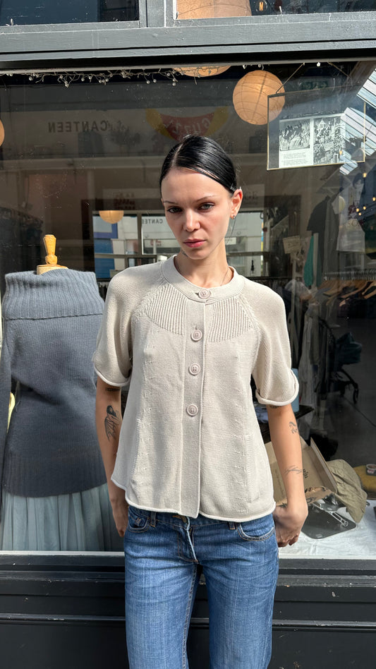 Cream bolero pea coat