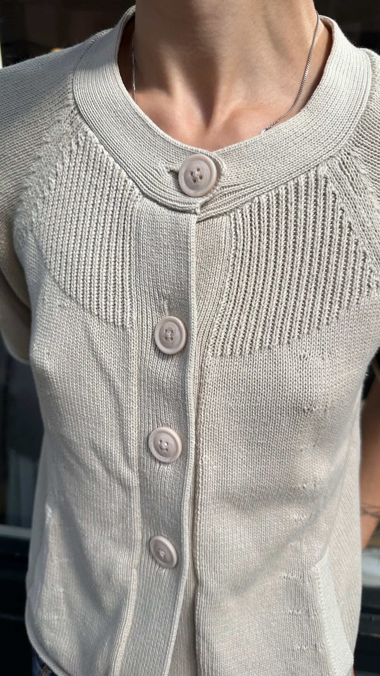 Cream bolero pea coat