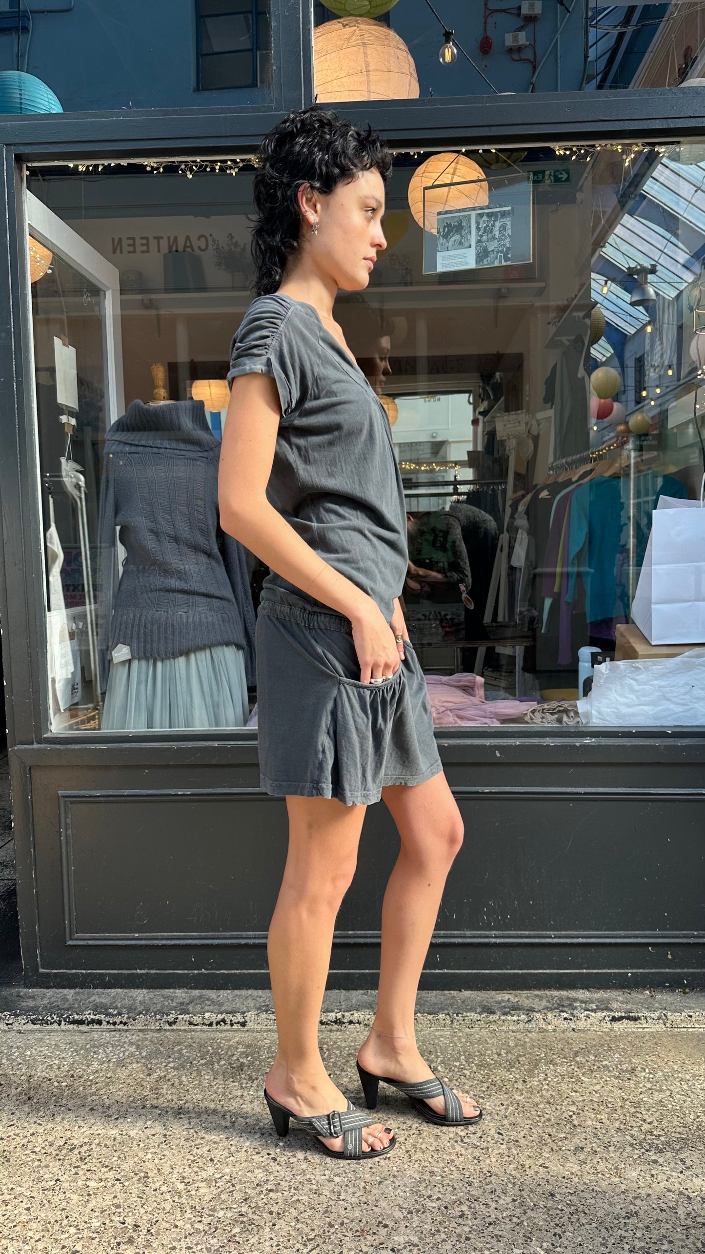 Bench grey drop waist dress