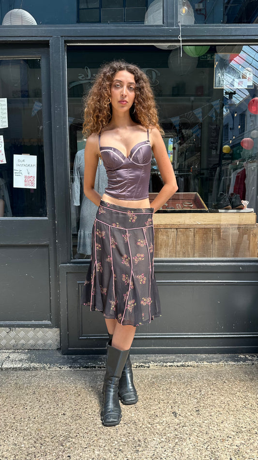 Marc jacobs floral midi skirt