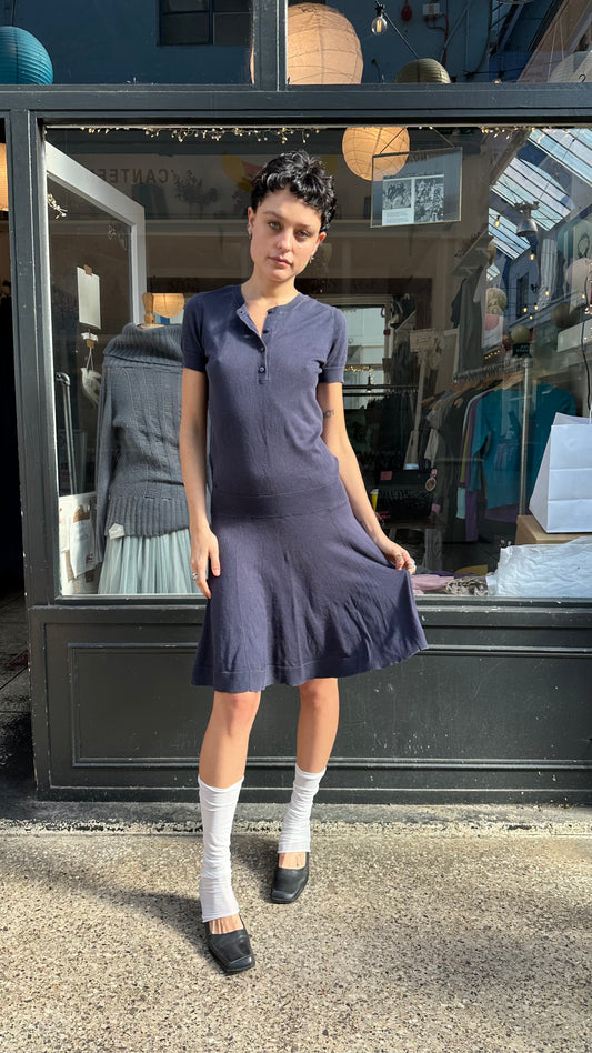 Lacoste navy drop waist dress