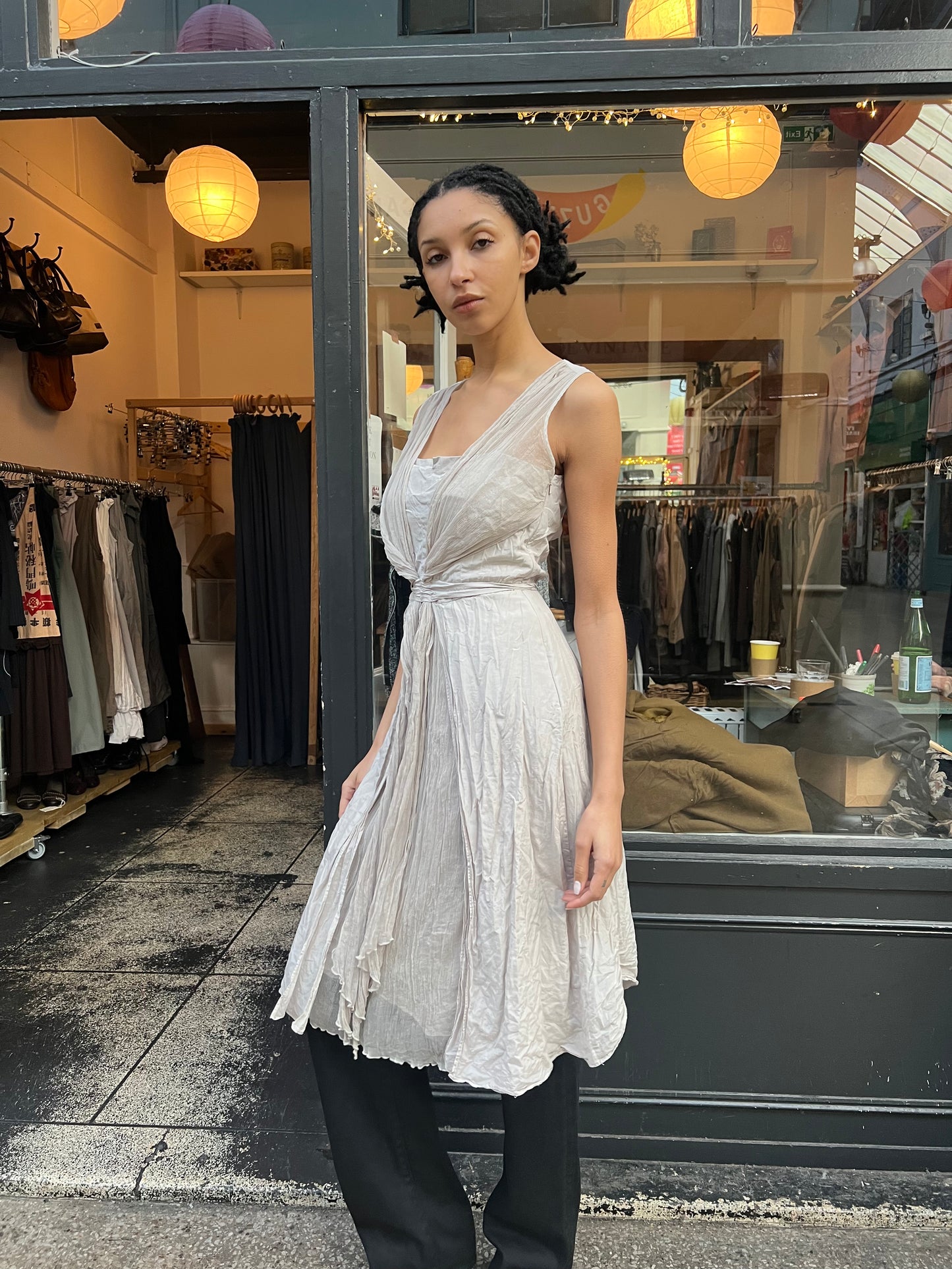 Silk multiwear dress