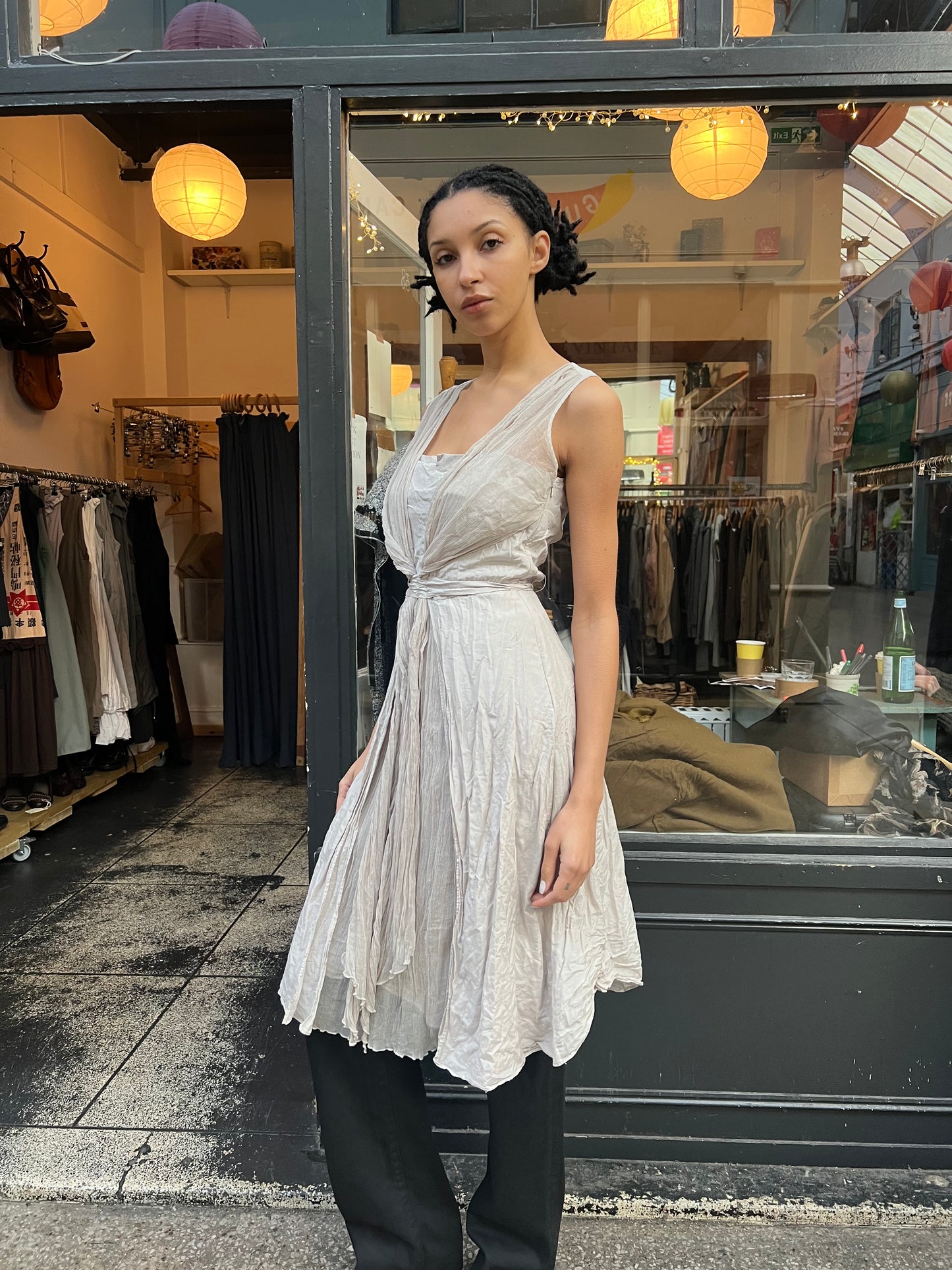 Silk multiwear dress