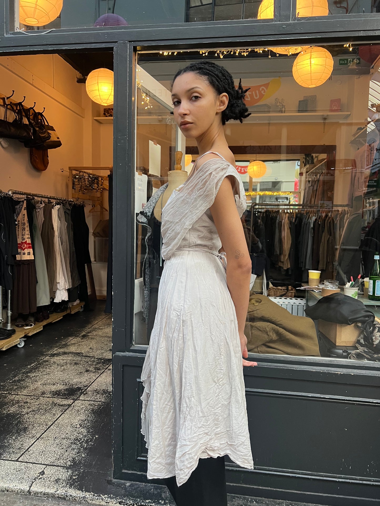 Silk multiwear dress