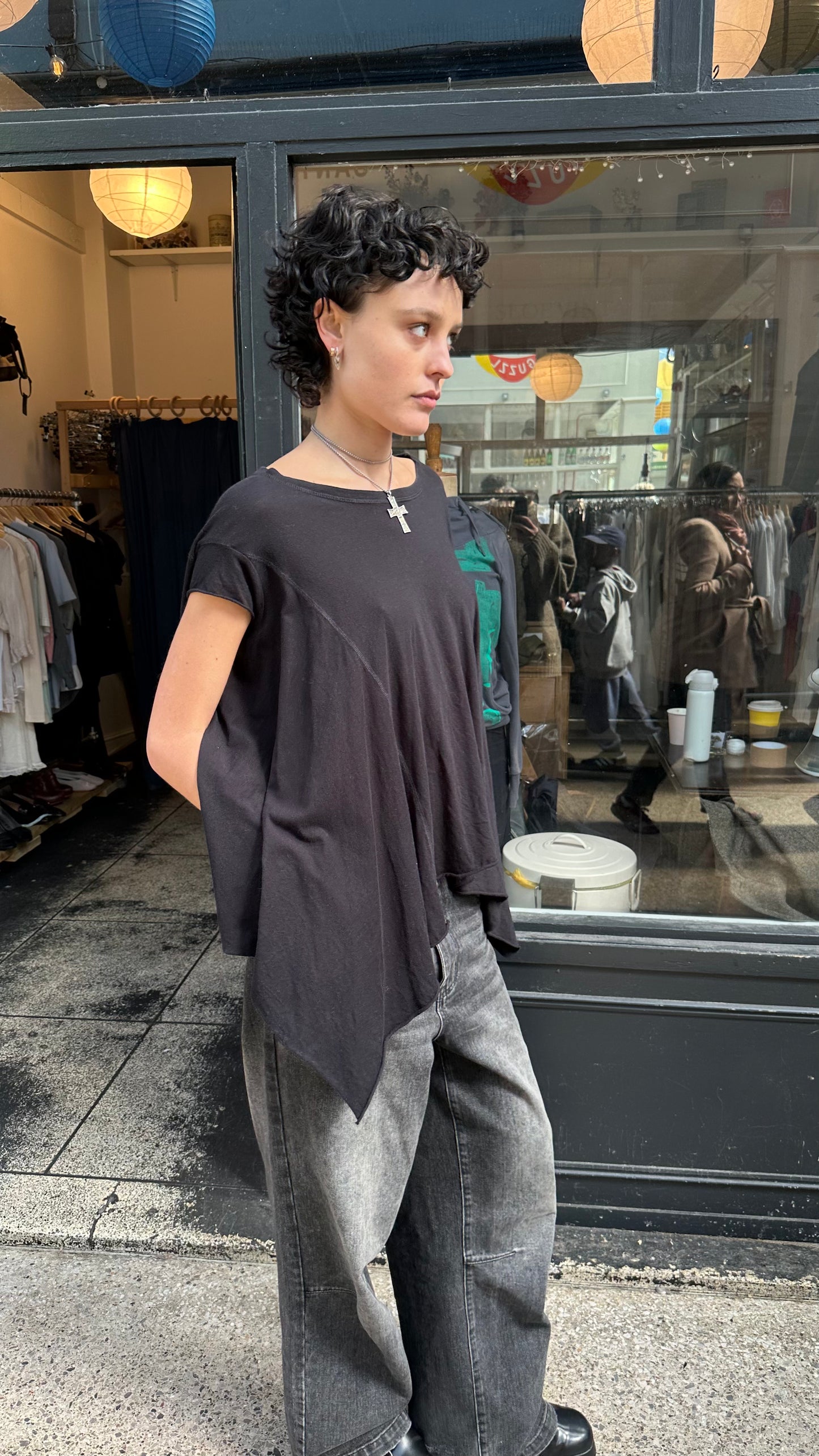 ALL SAINTS Assymetric tee