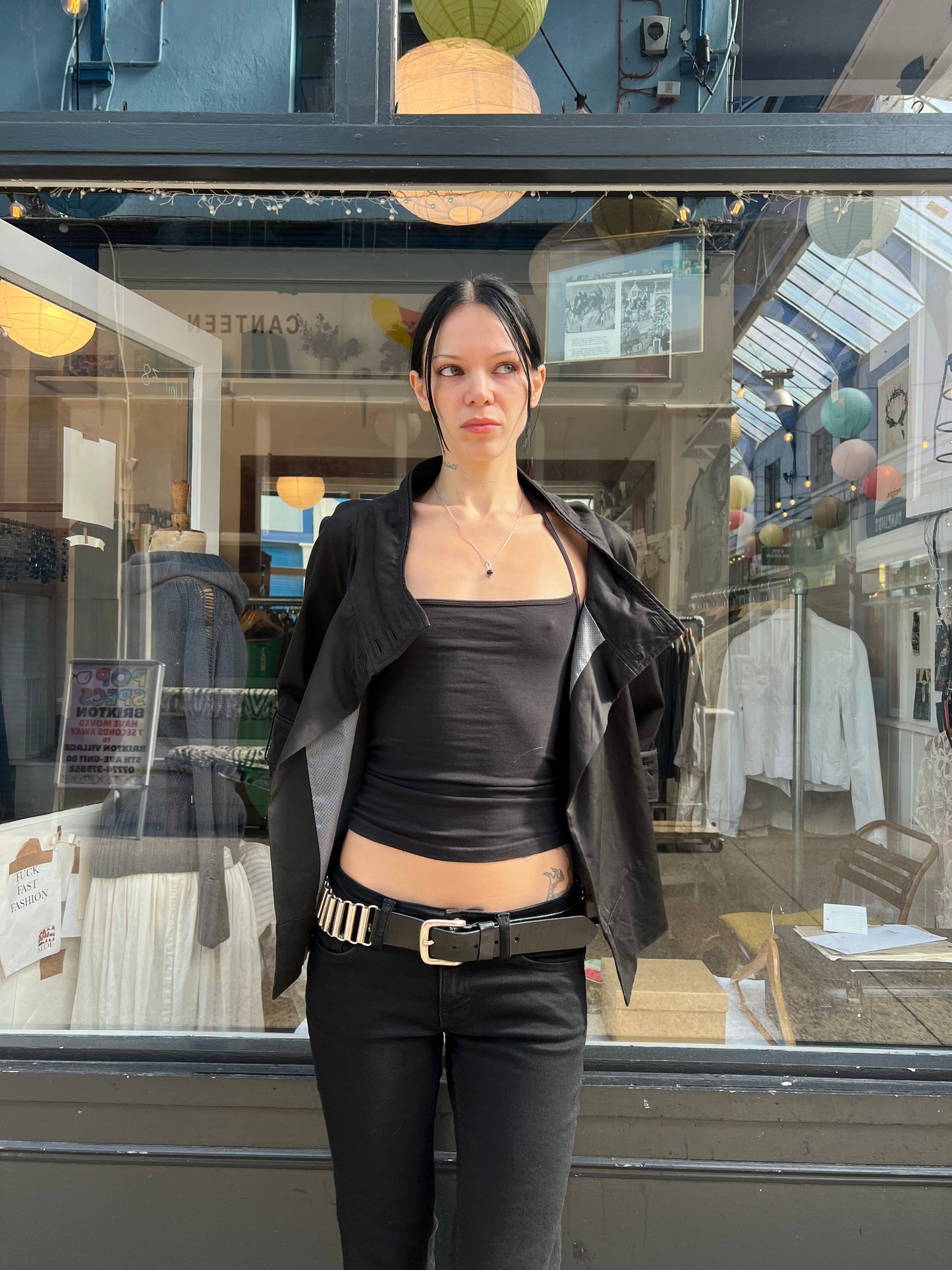 Black pea coat