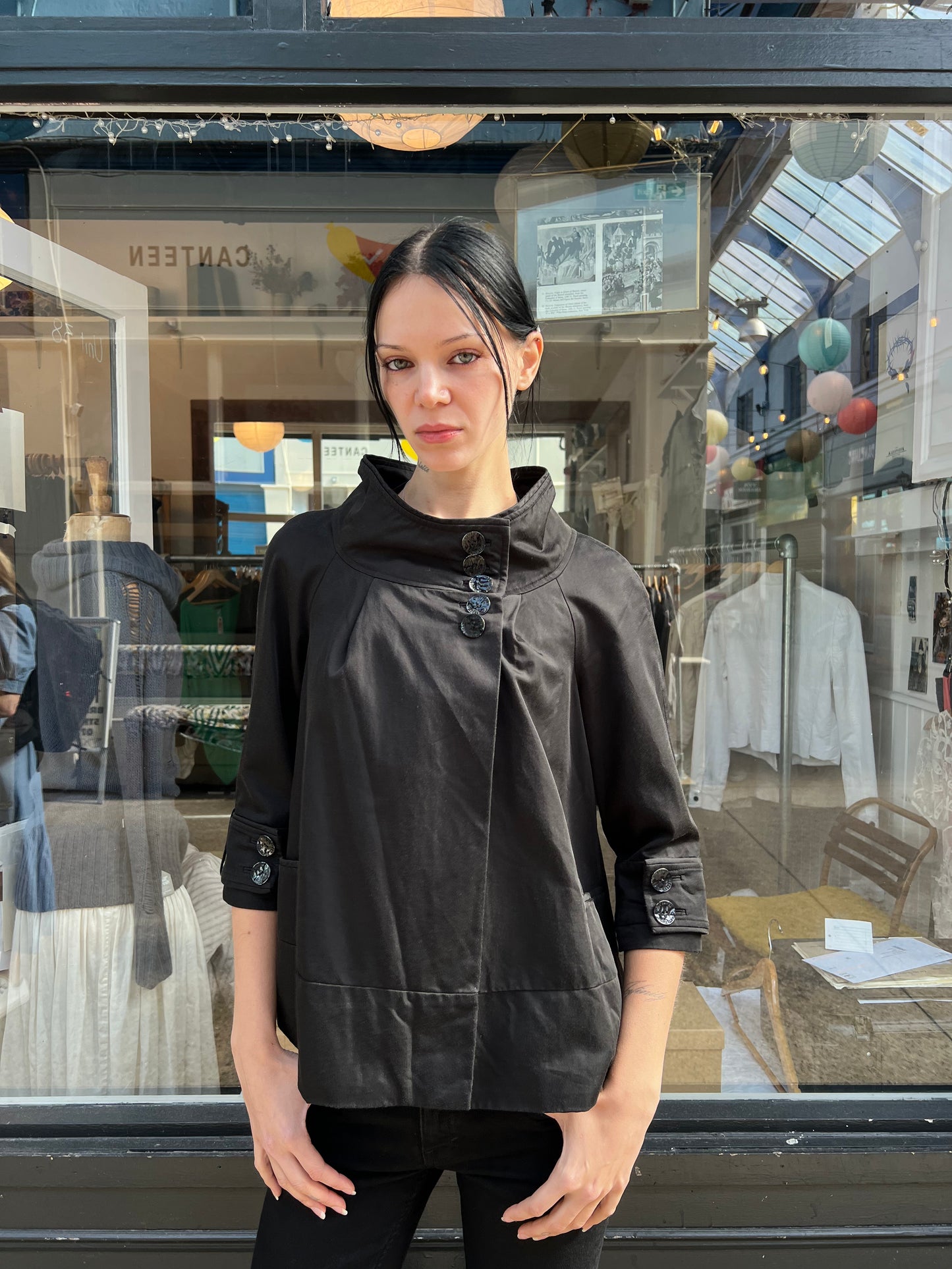 Black pea coat