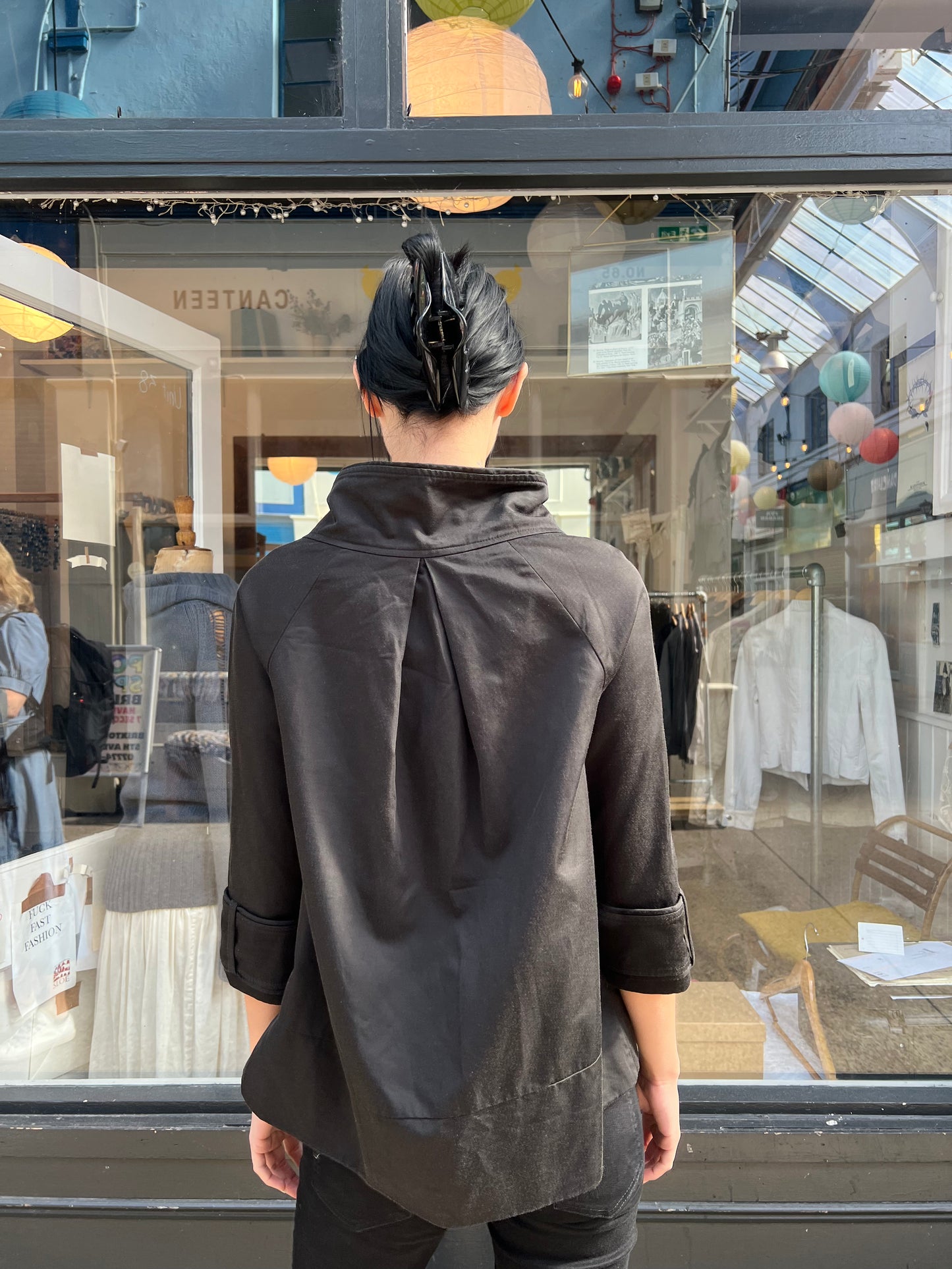 Black pea coat
