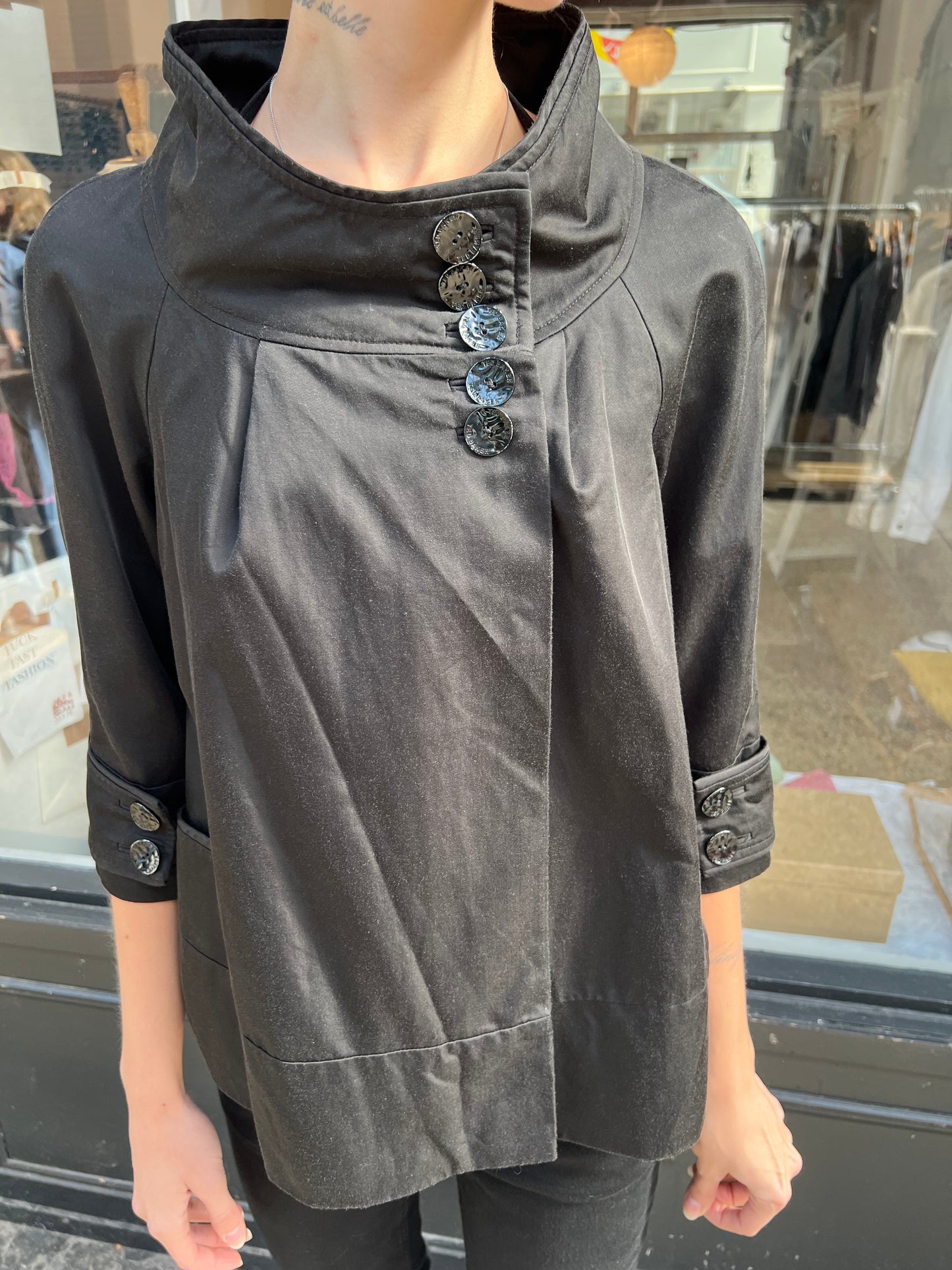 Black pea coat