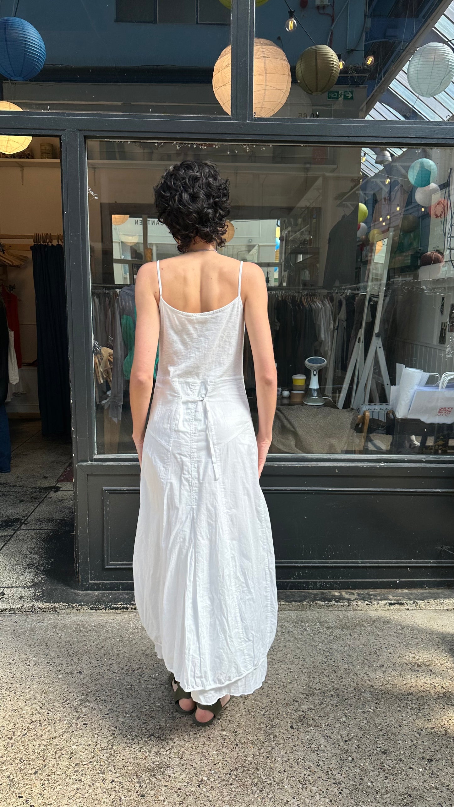 White cotton maxi dress