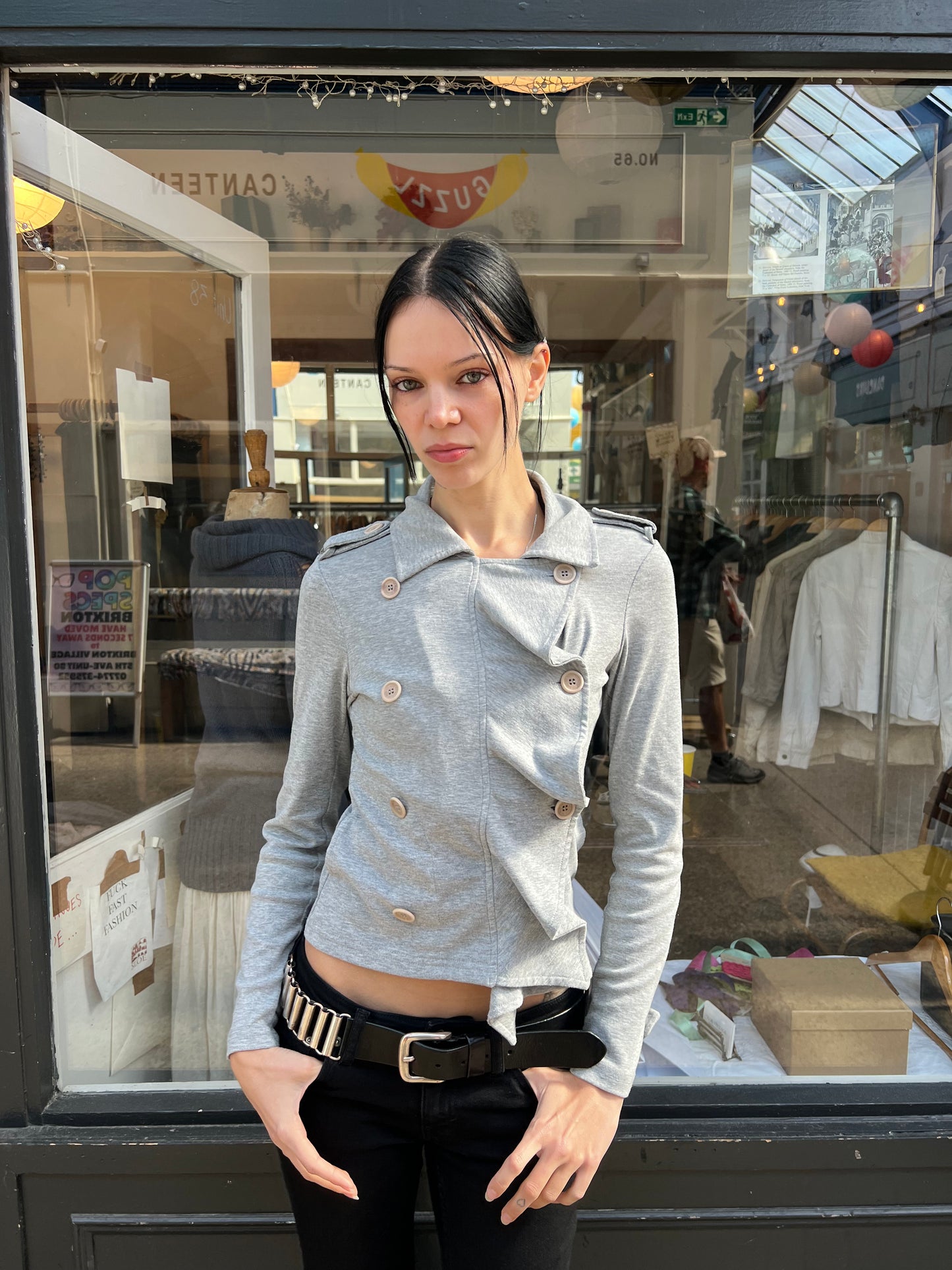 Grey military jacket
