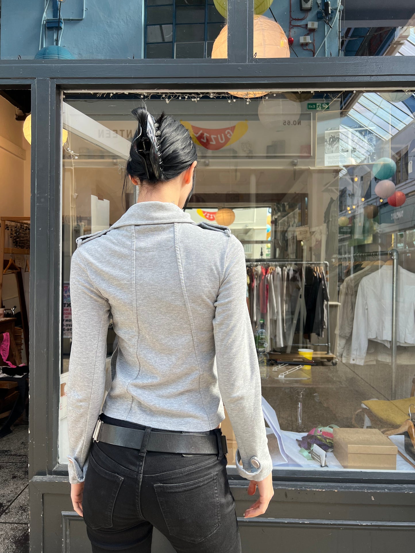Grey military jacket