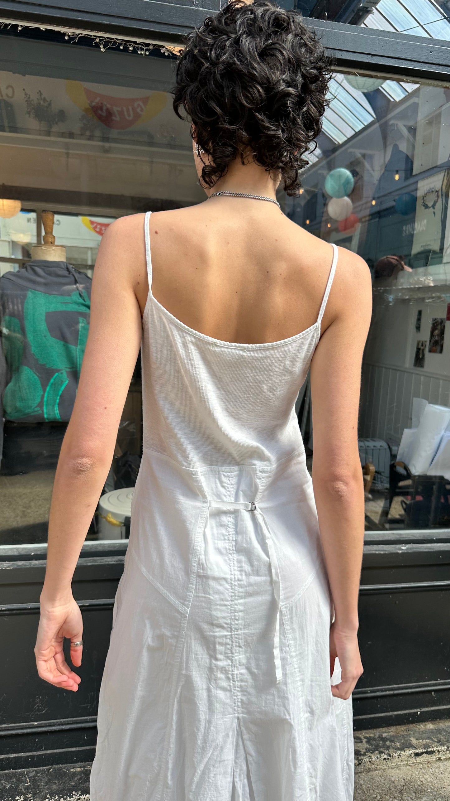 White cotton maxi dress
