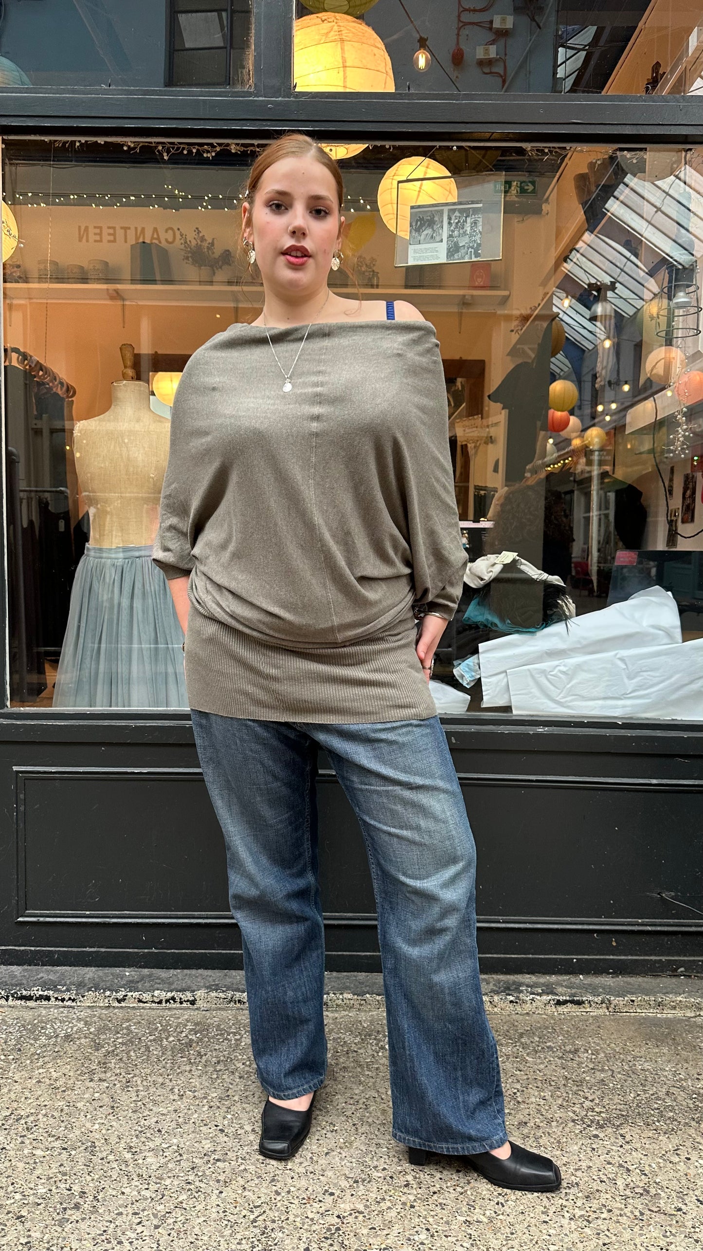 All Saints kahki tunic dress
