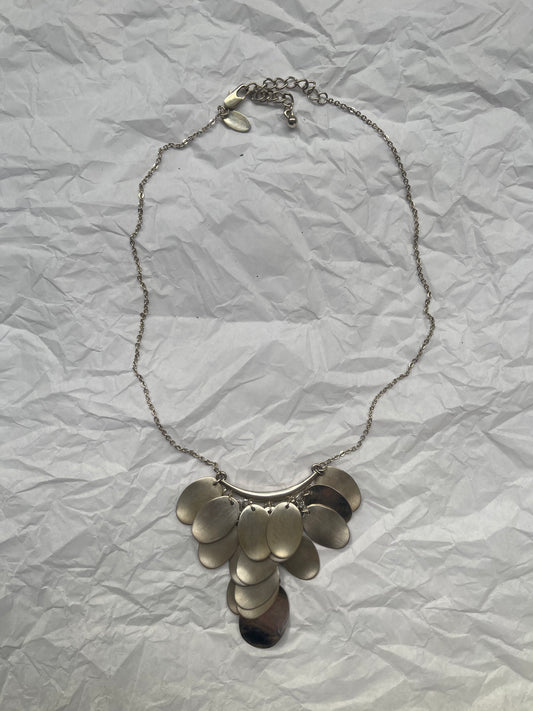 Next Silver Fish Scale Pendant Necklace