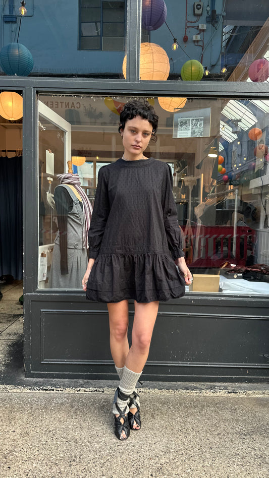 100% cotton drop waist dress