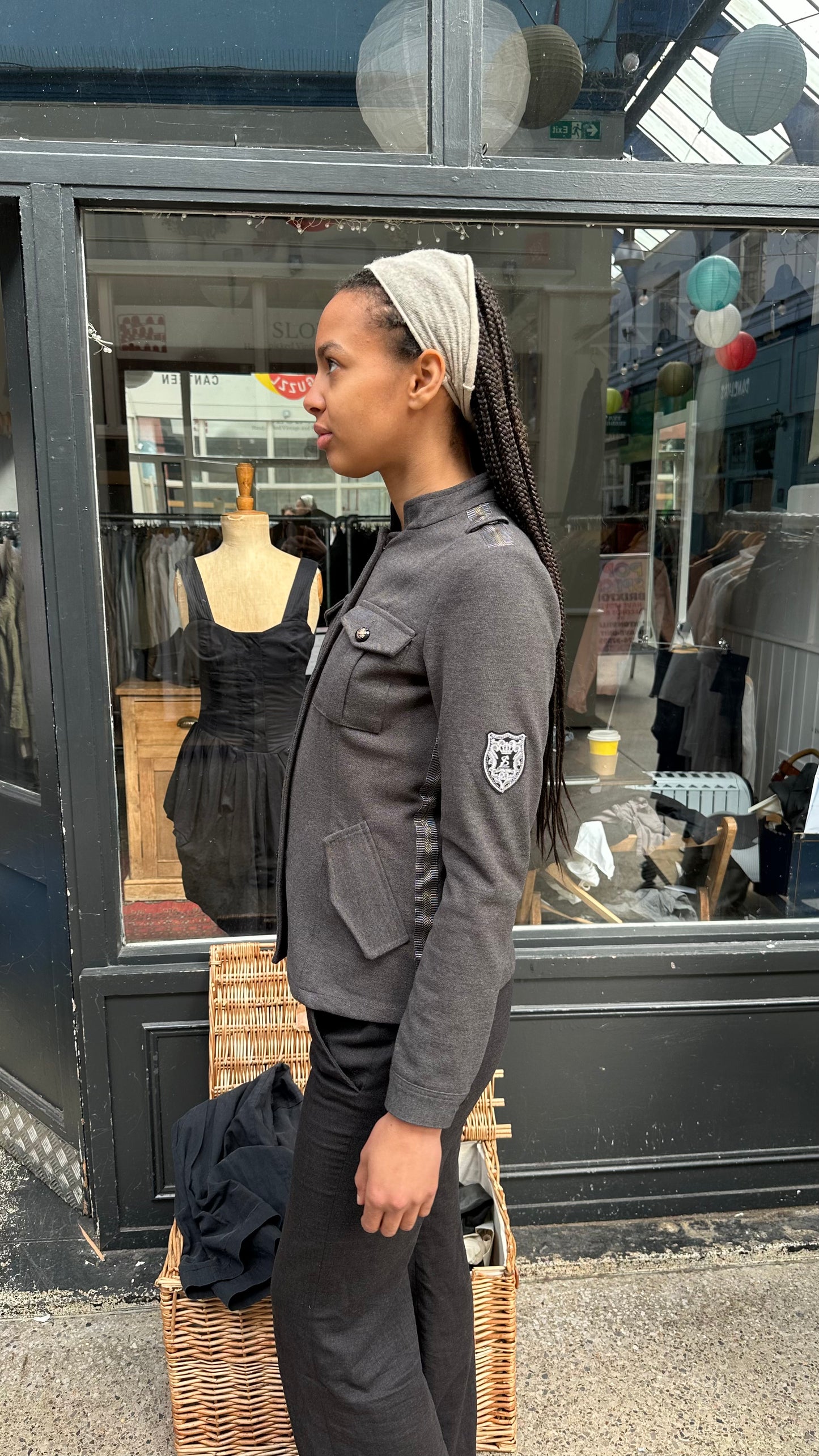 Grey military jacket