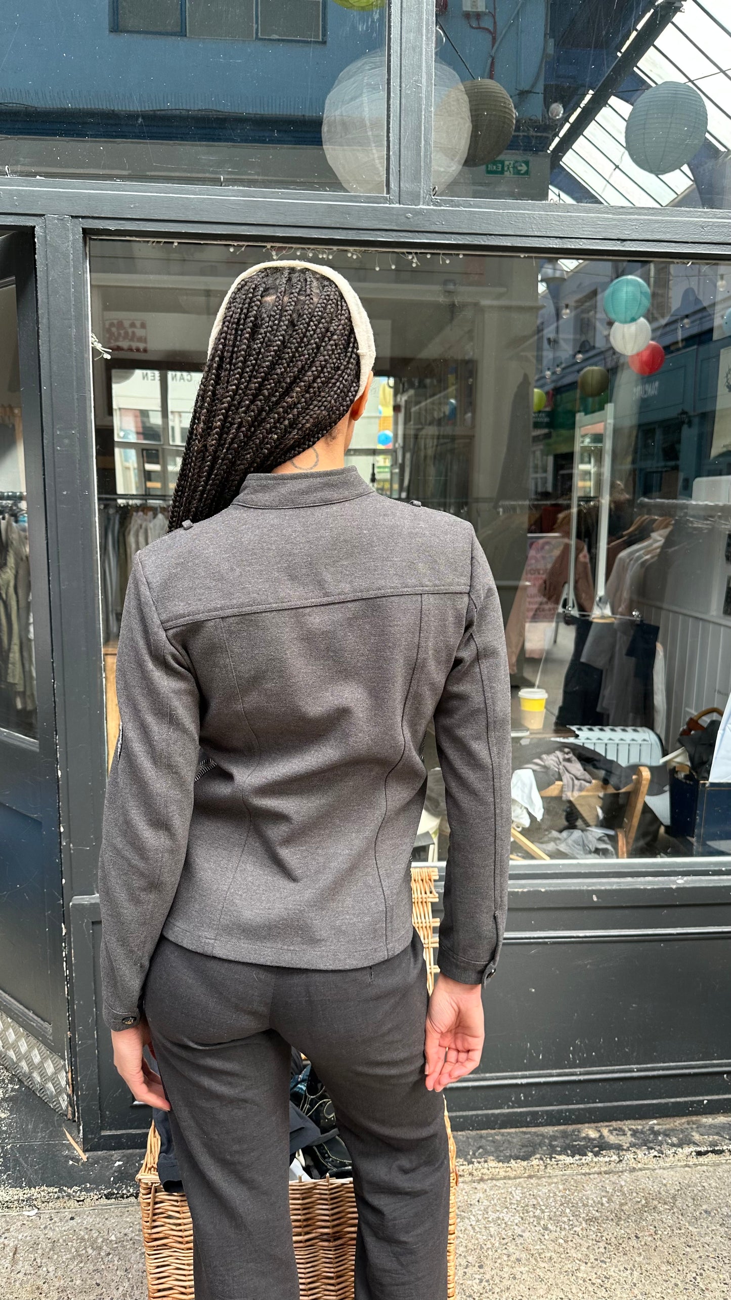 Grey military jacket