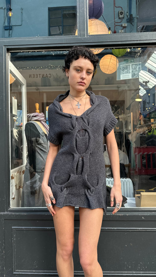 All Saints cable knit mini dress