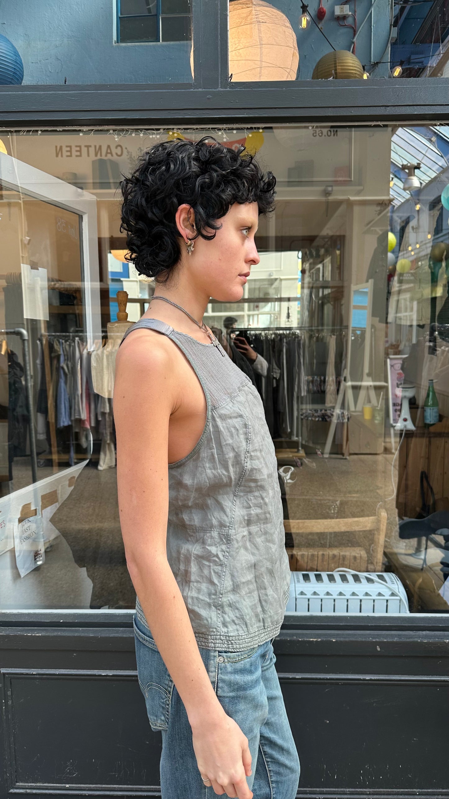 Gstar raw grey tank top