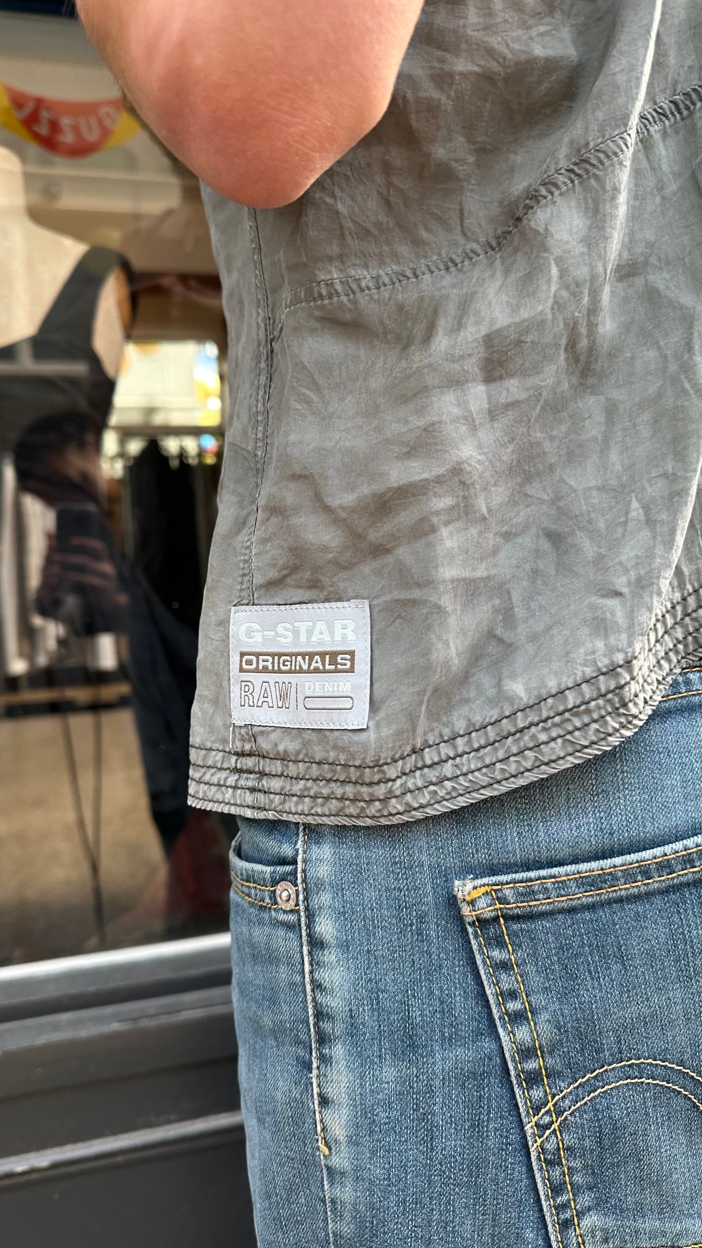 Gstar raw grey tank top