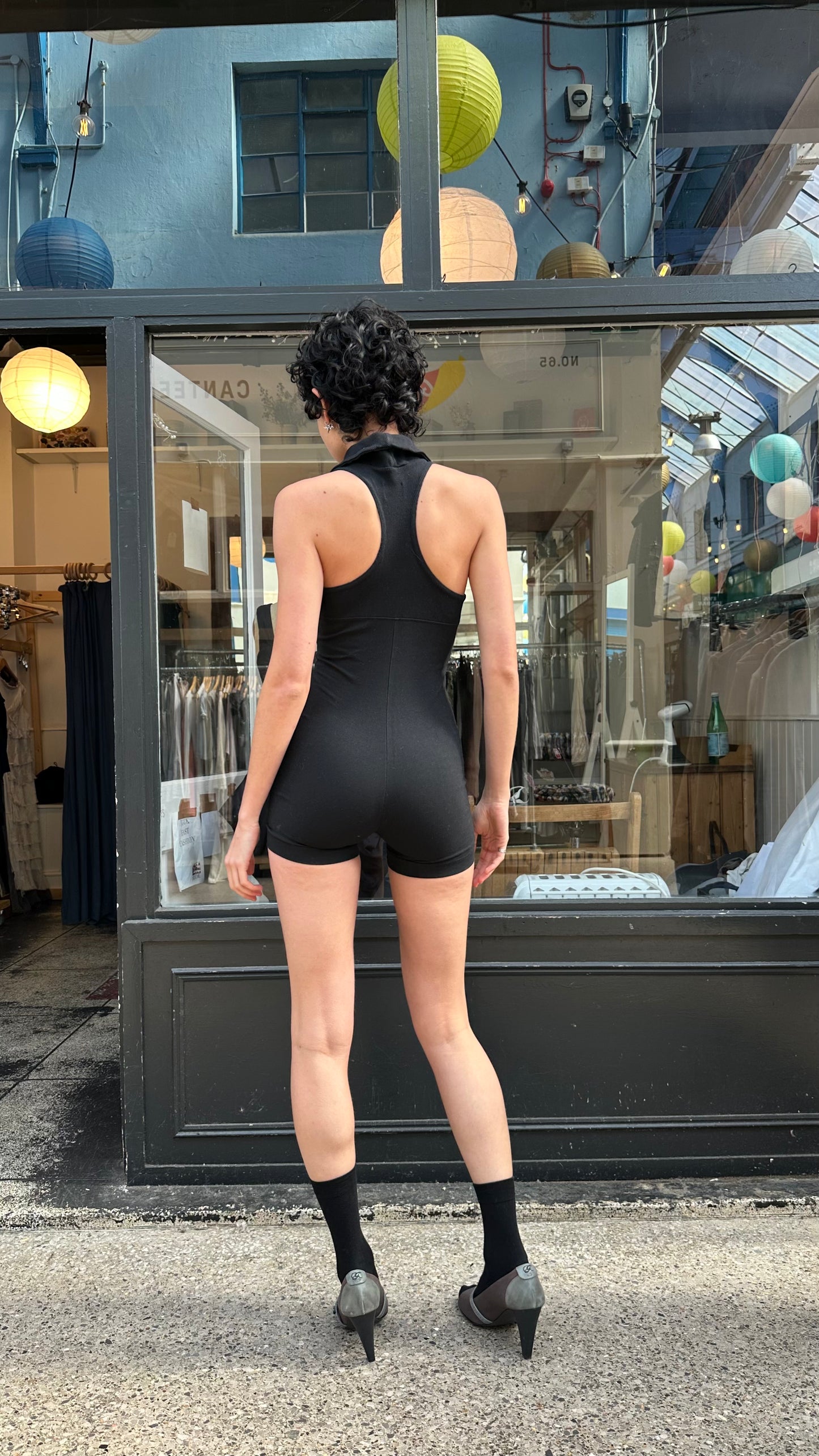 Black playsuit