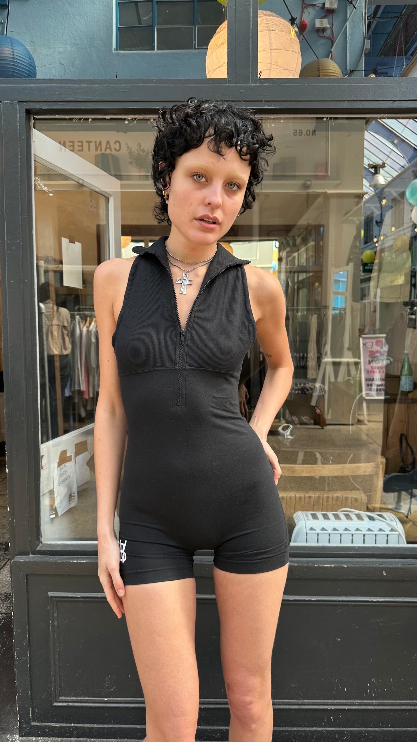 Black playsuit