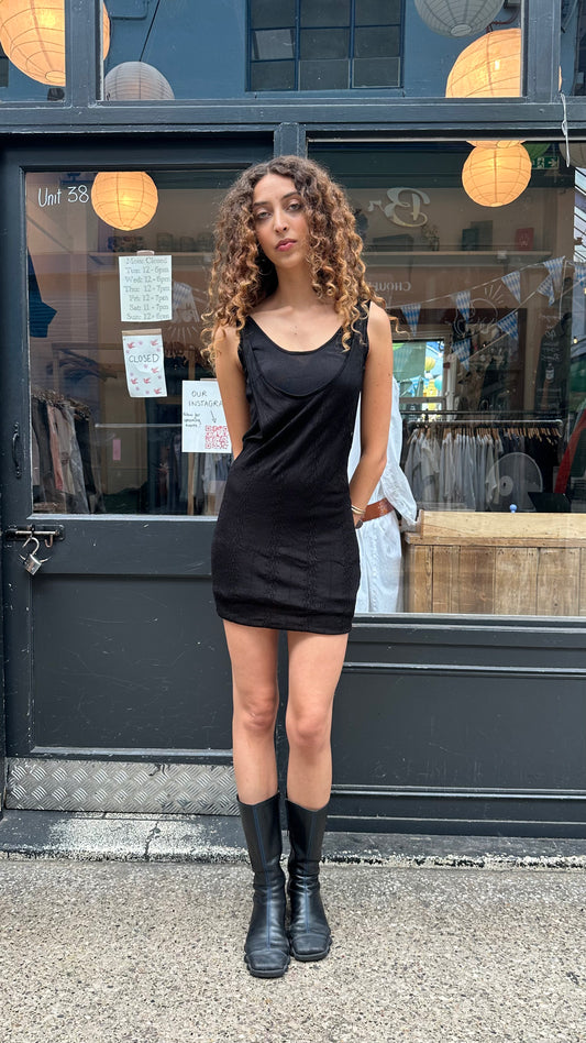 Double layer mini dress