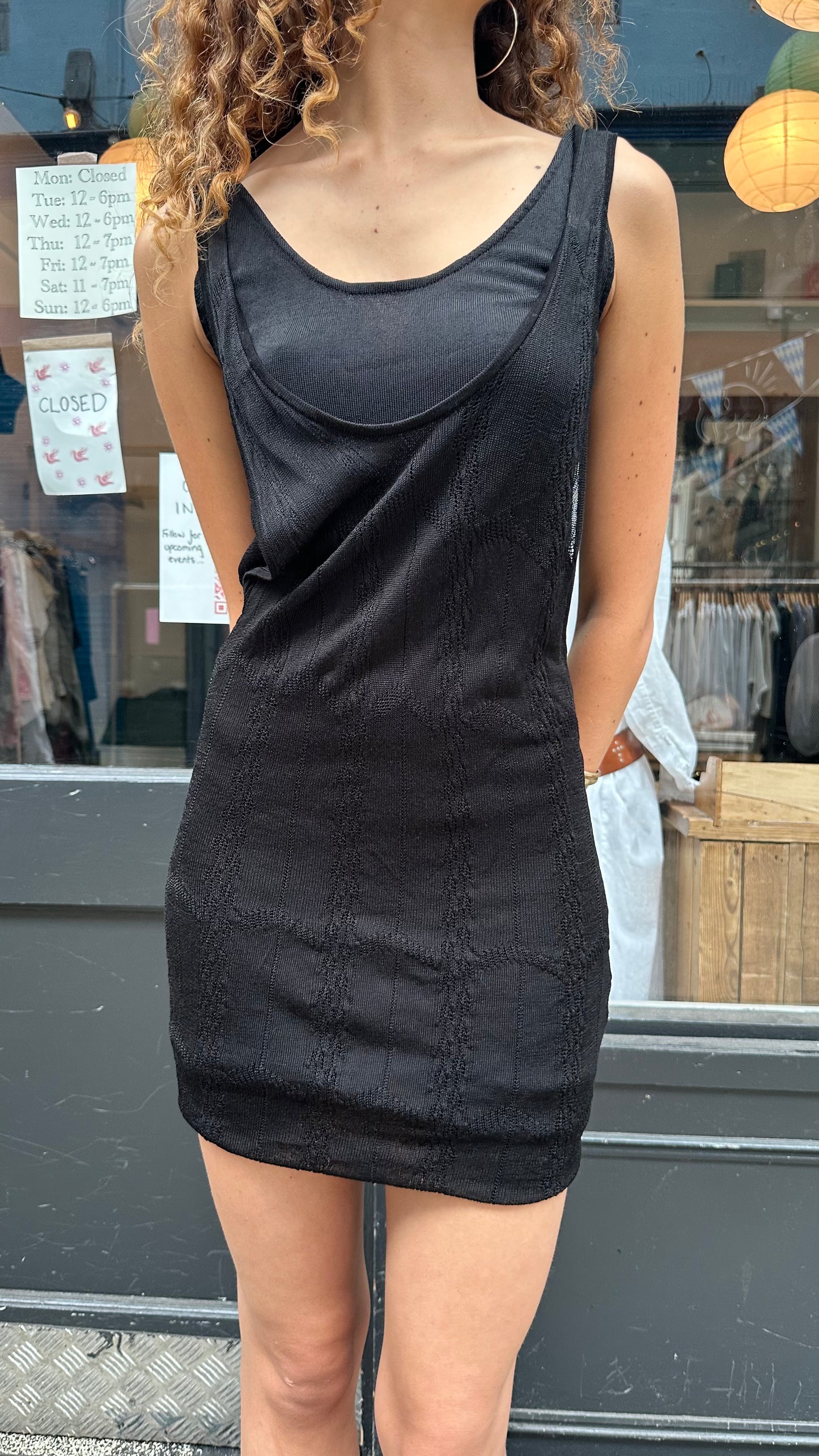 Double layer mini dress